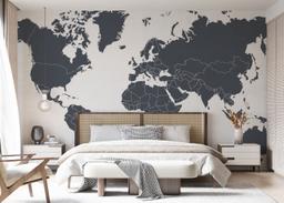 Grey World Map mockup 7