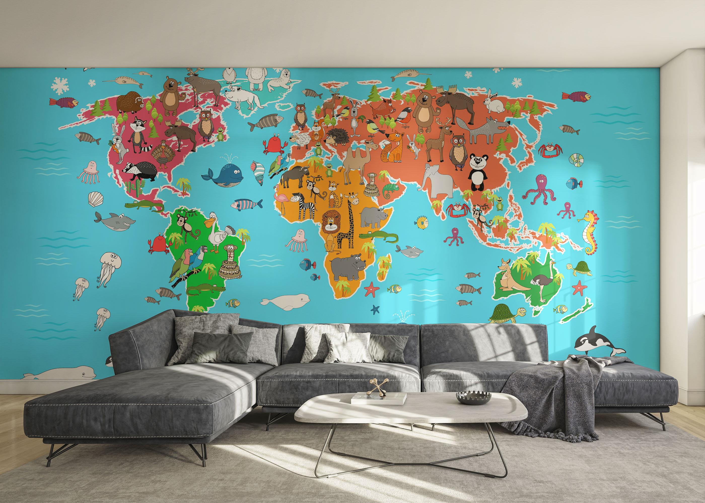 Fototapet Animals Full World mockup 0