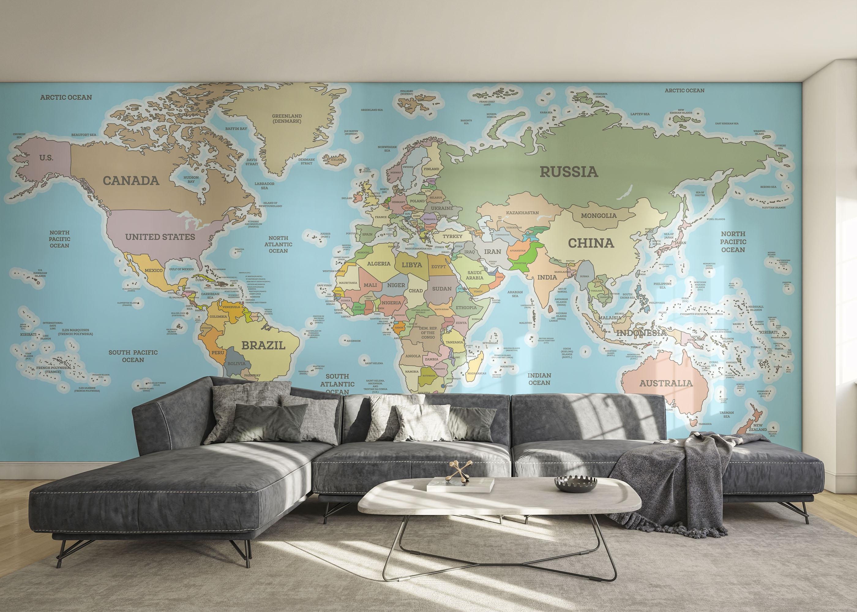 Fototapet Highly Detailed Map mockup 0