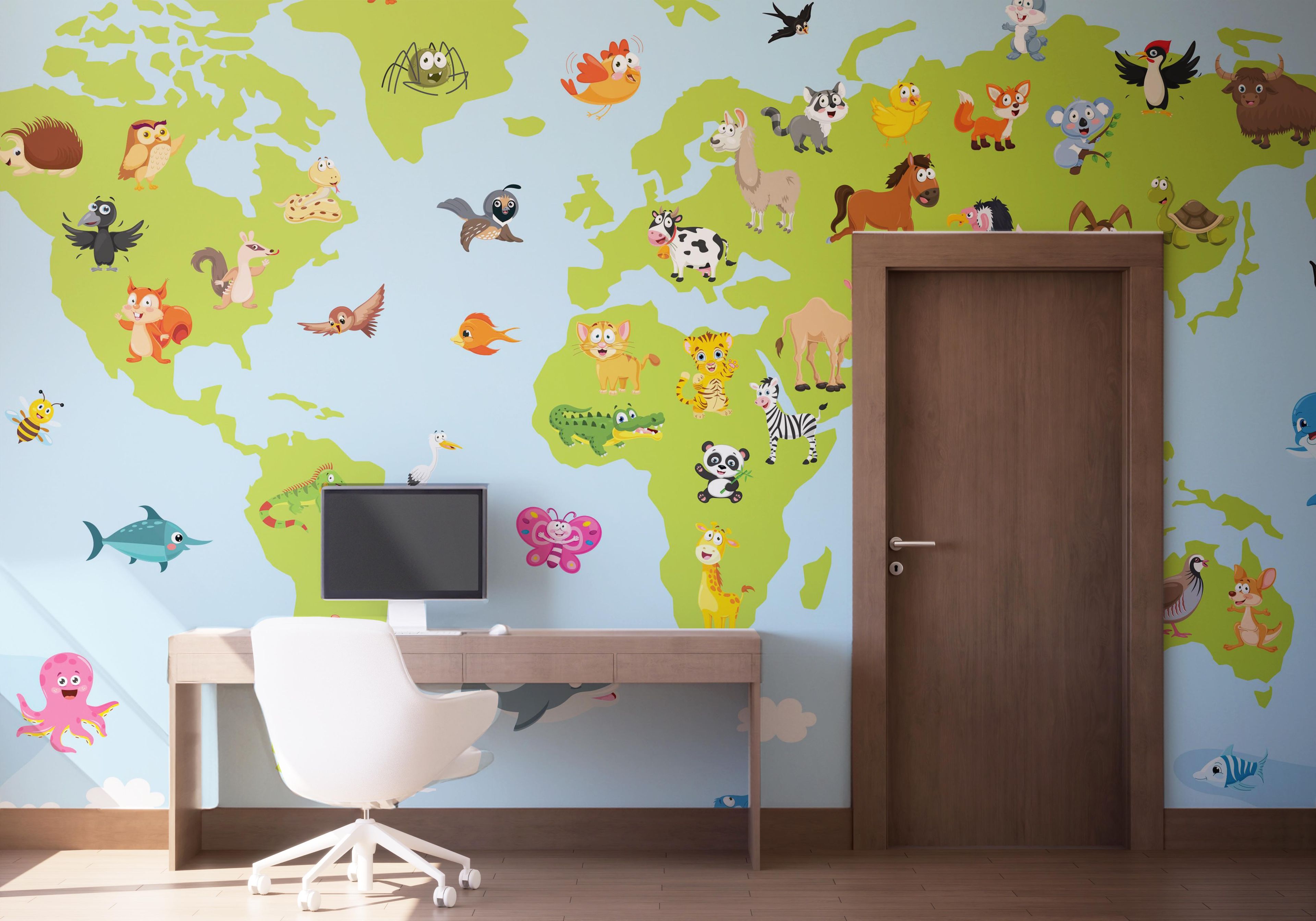 Animal World Map mockup 1
