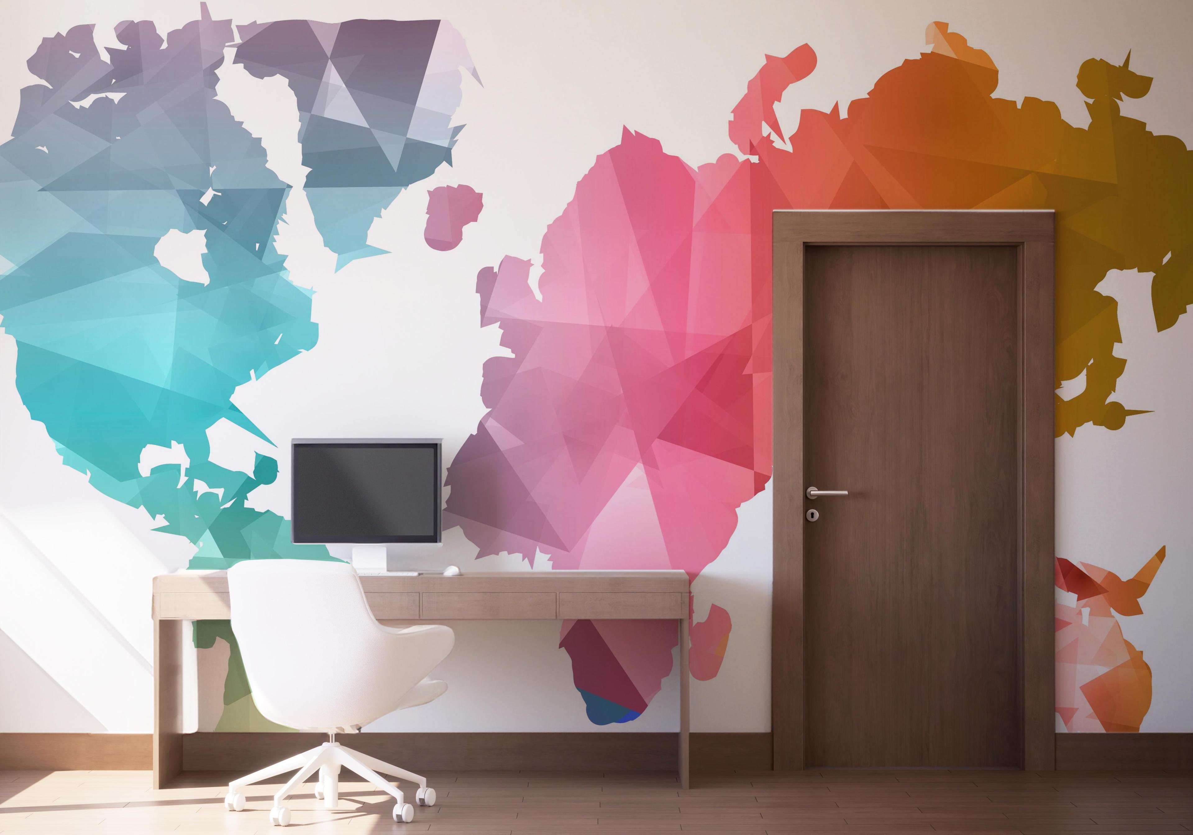 Fototapet Cool Color Map mockup 1