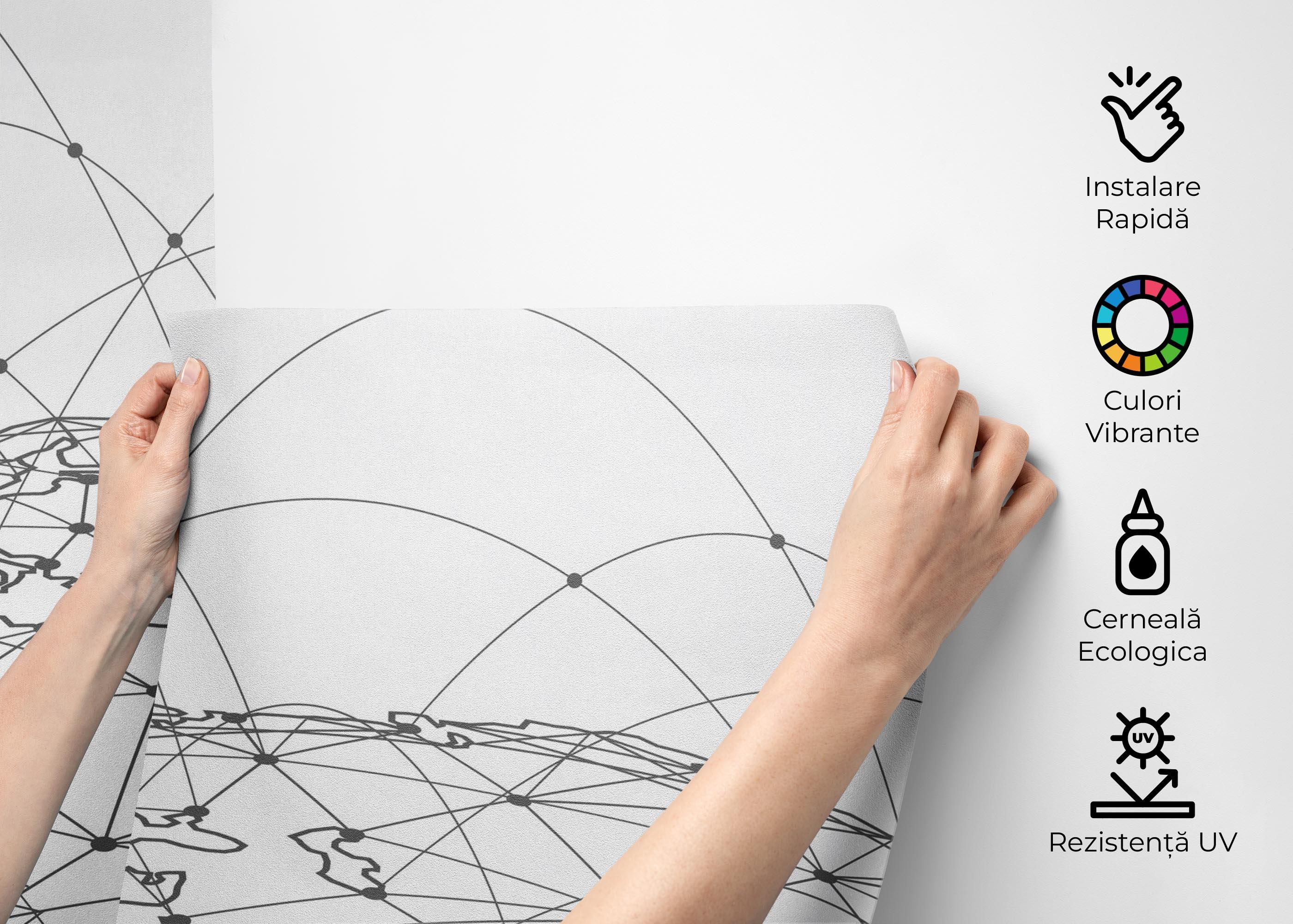 Fototapet Global_network mockup 2