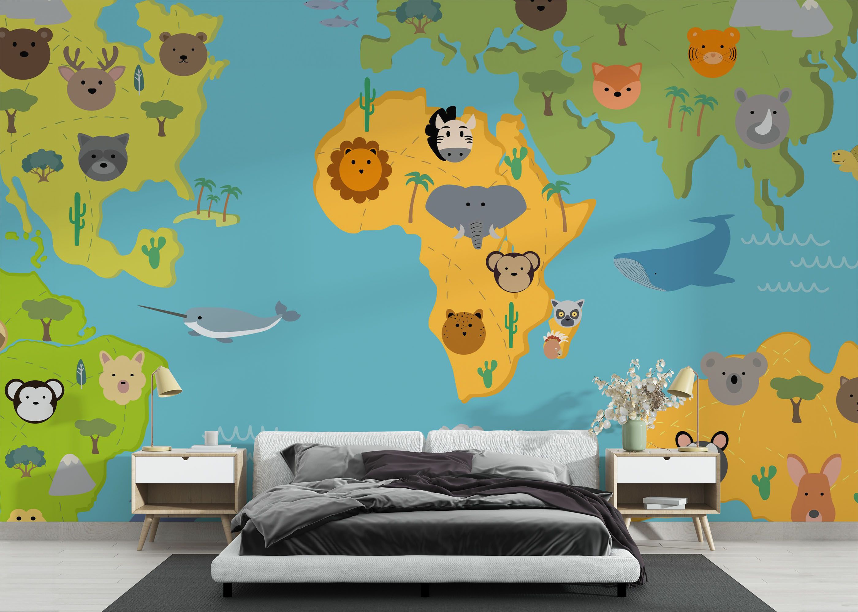 Animals Kids Map mockup 3