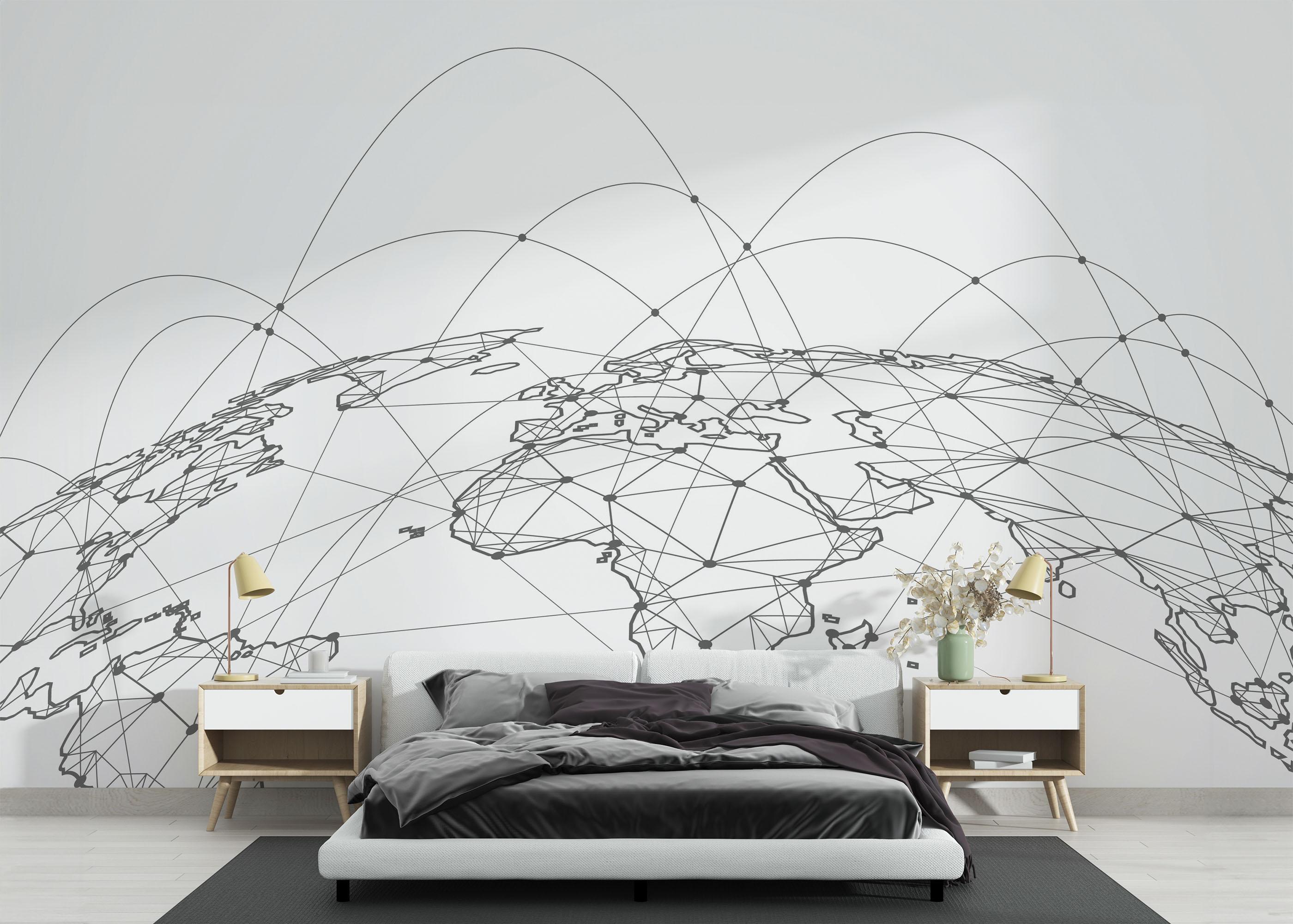 Fototapet Global_network mockup 3