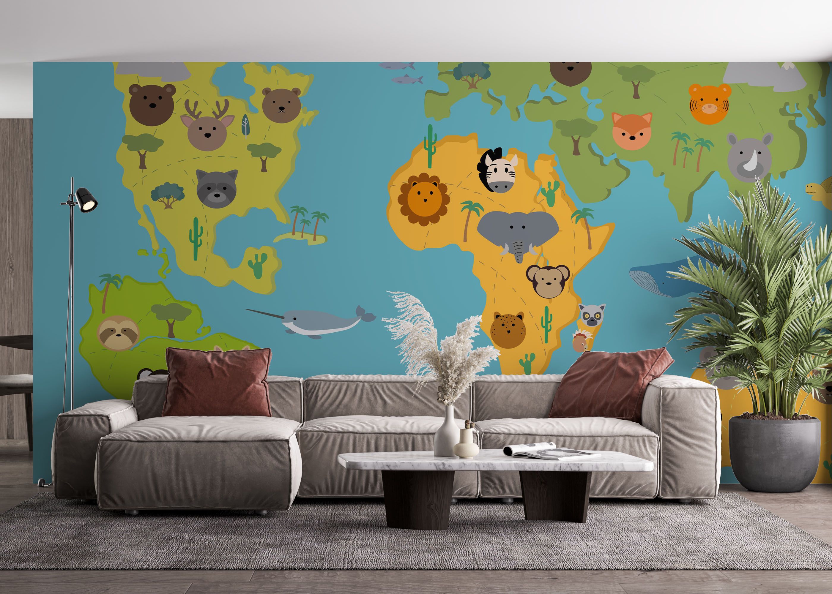 Animals Kids Map mockup 4