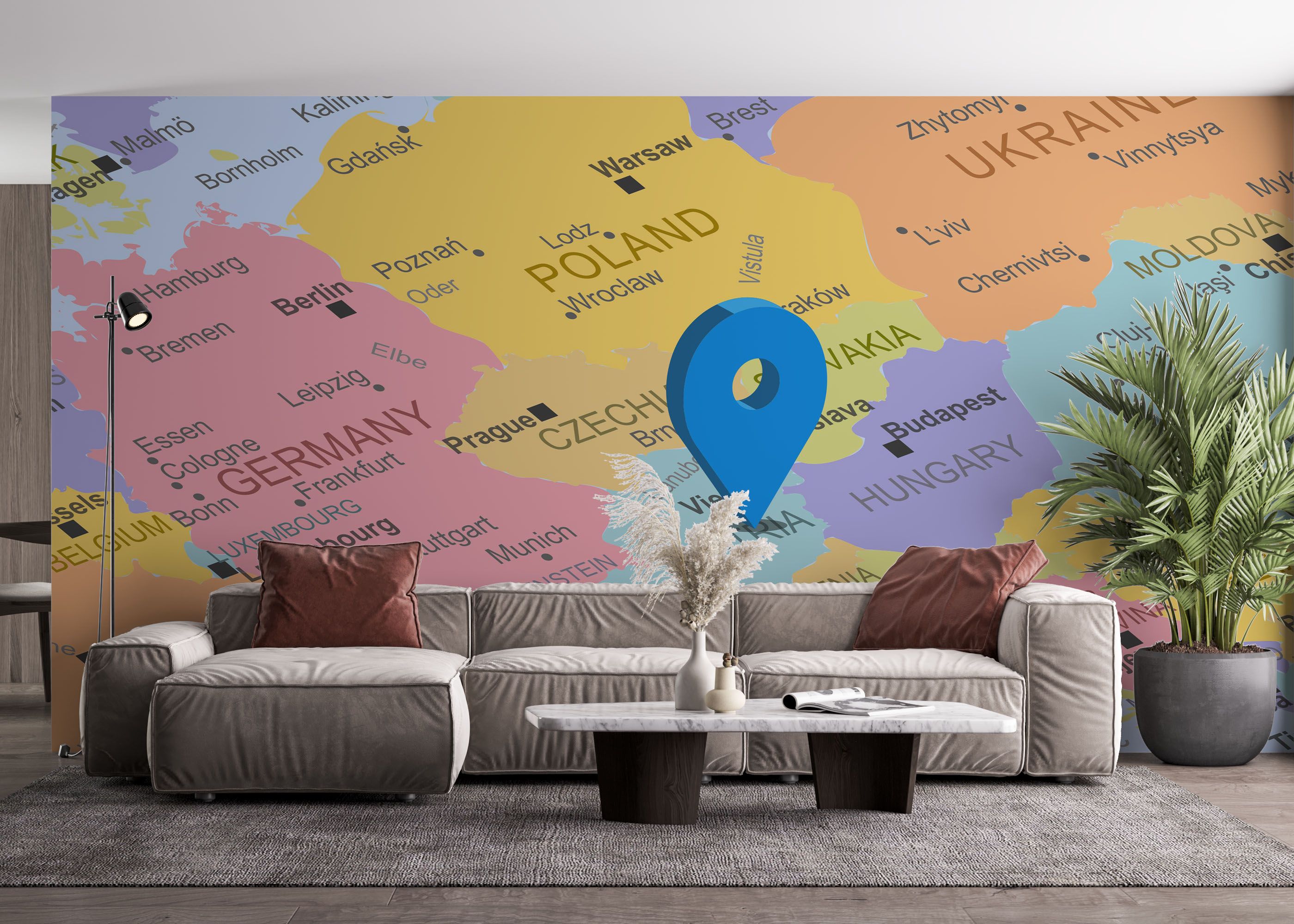 Austria Map mockup 4