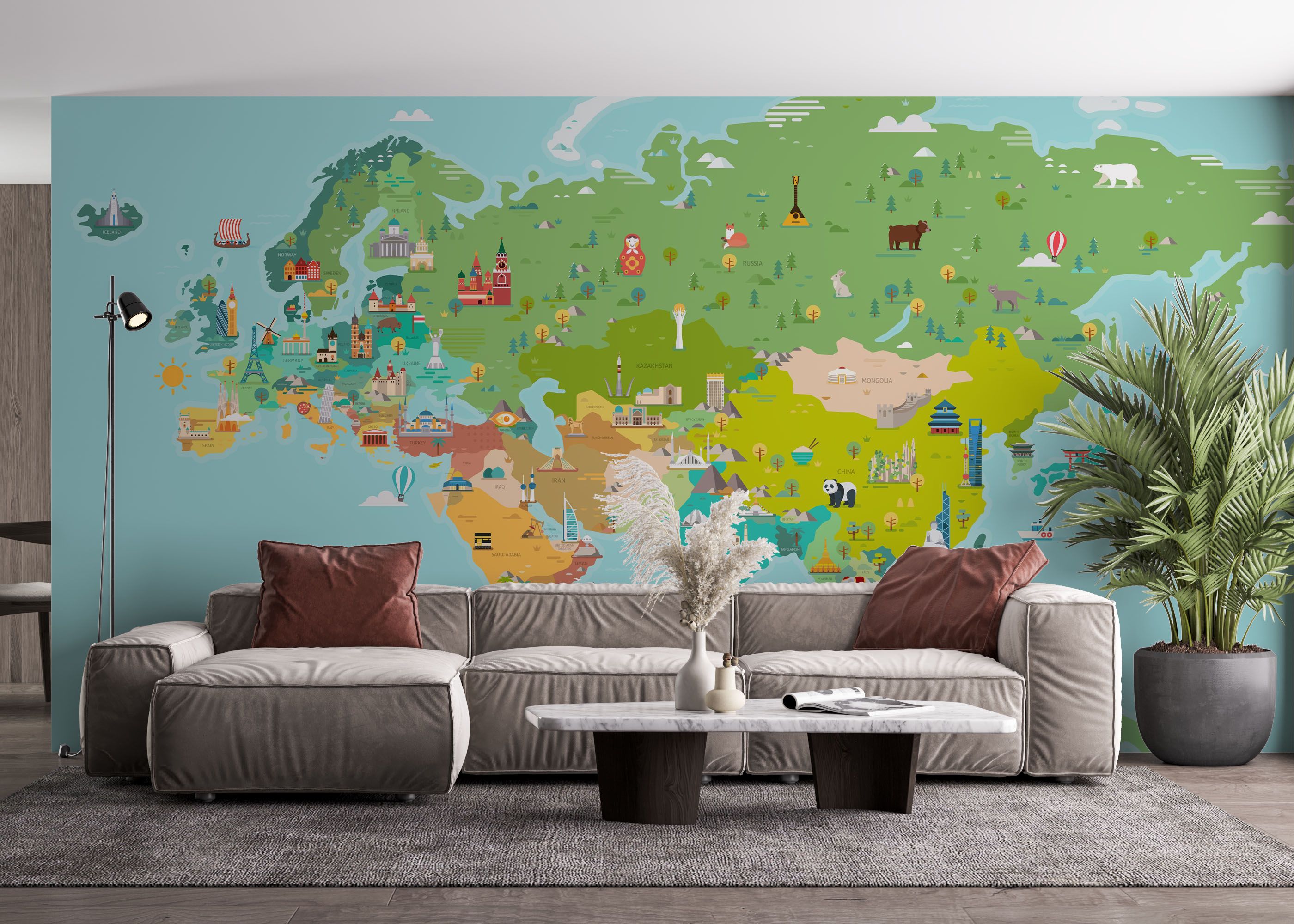 Big Colorful Map mockup 4
