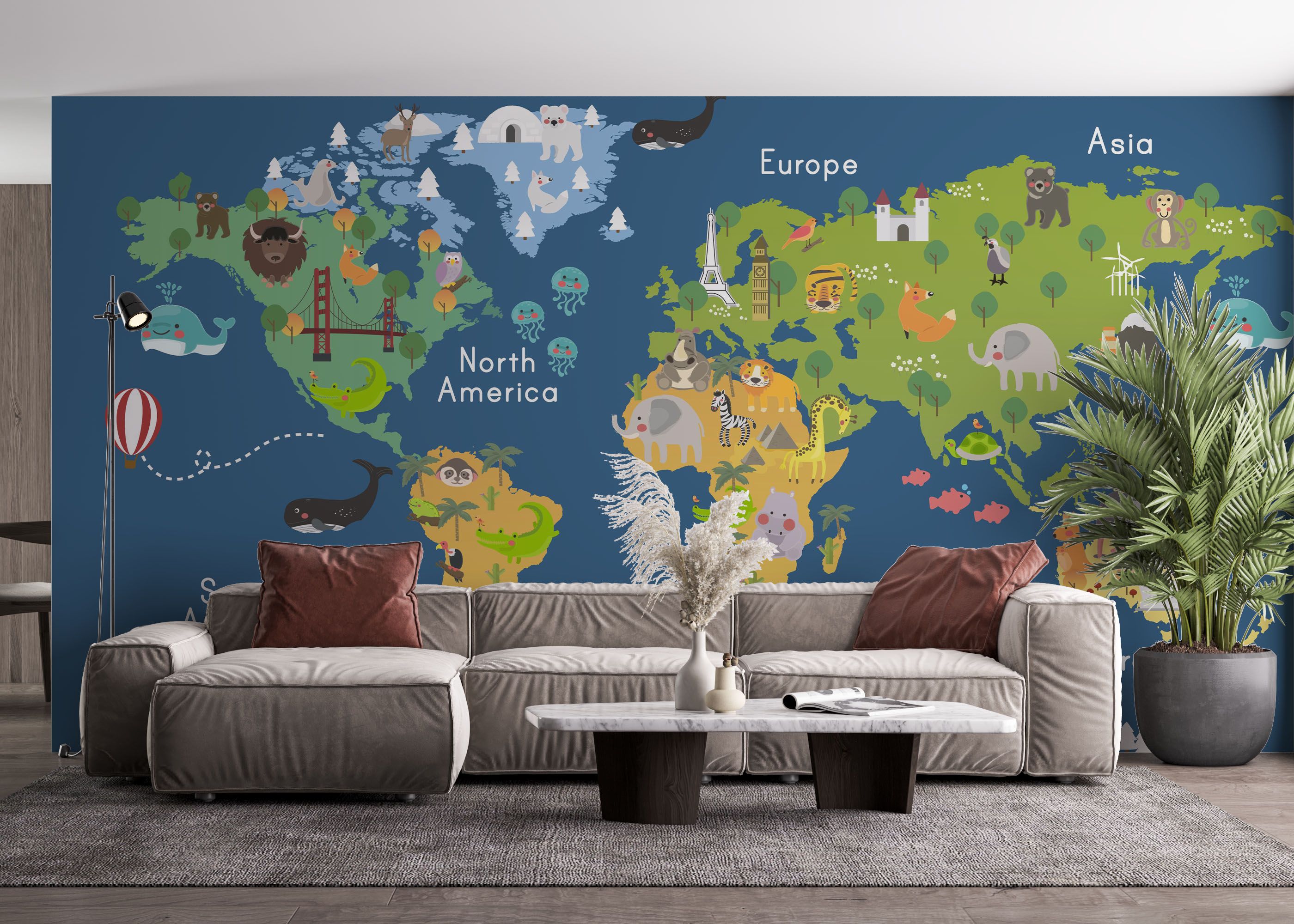 Cute Kids Map mockup 4