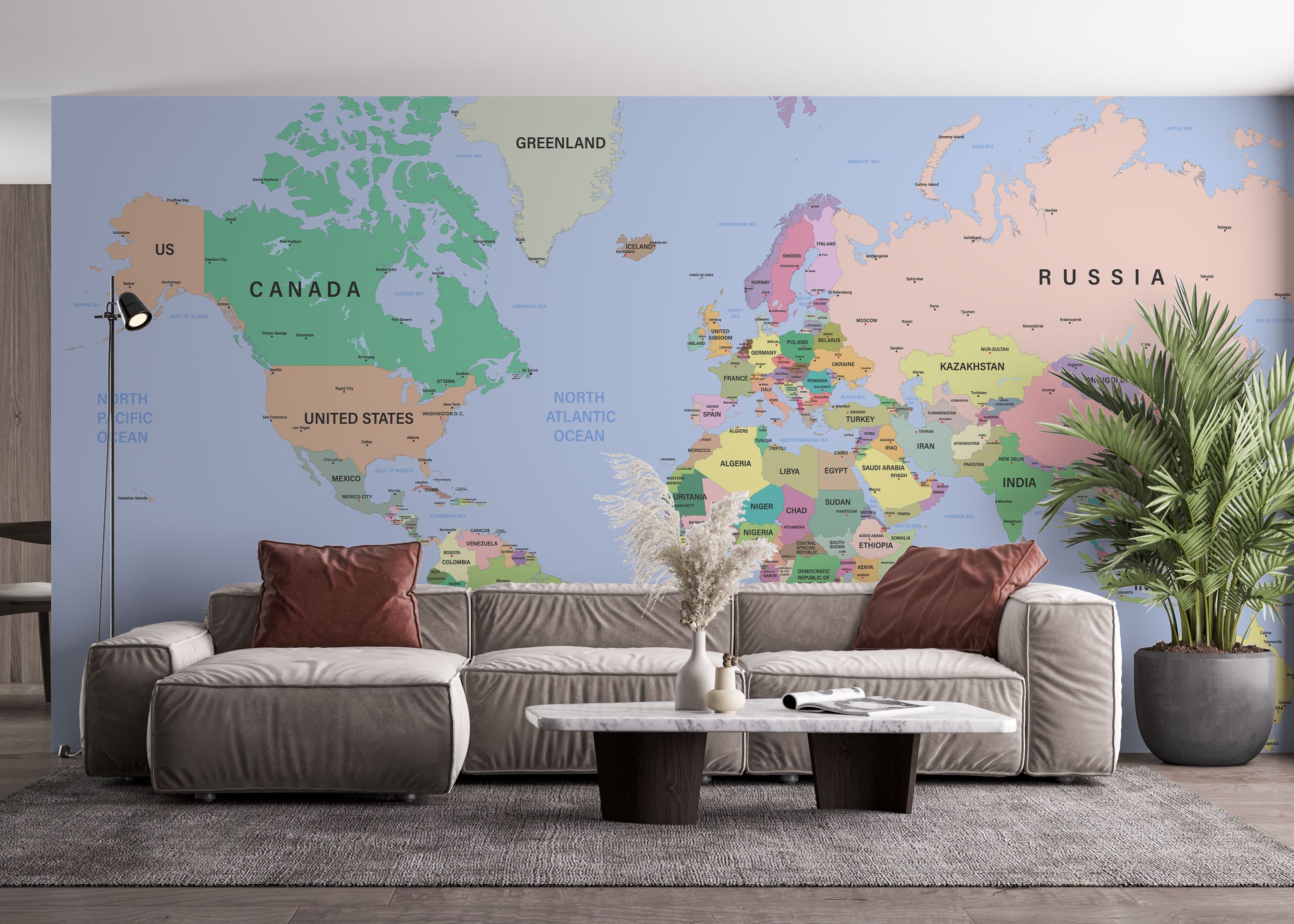 Detailed Political Map mockup 4