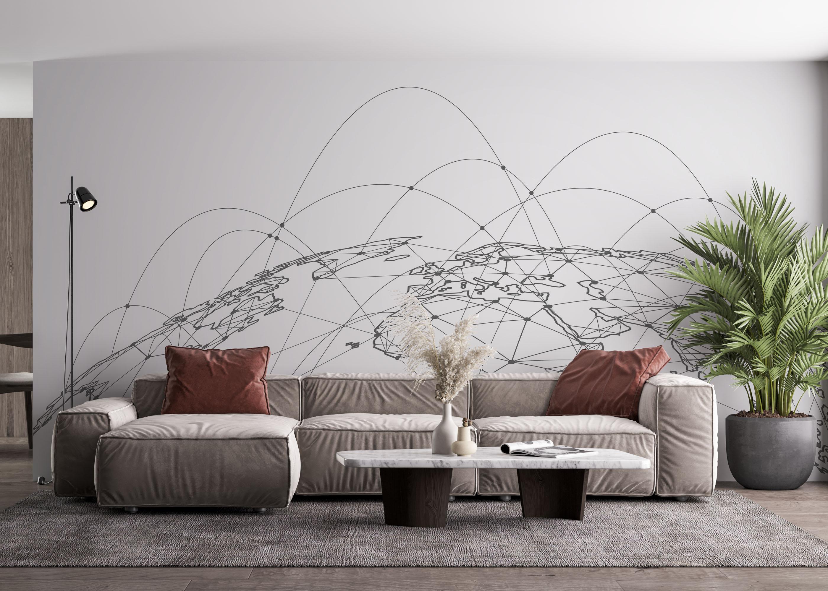 Fototapet Global_network mockup 4