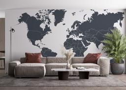Grey World Map mockup 4