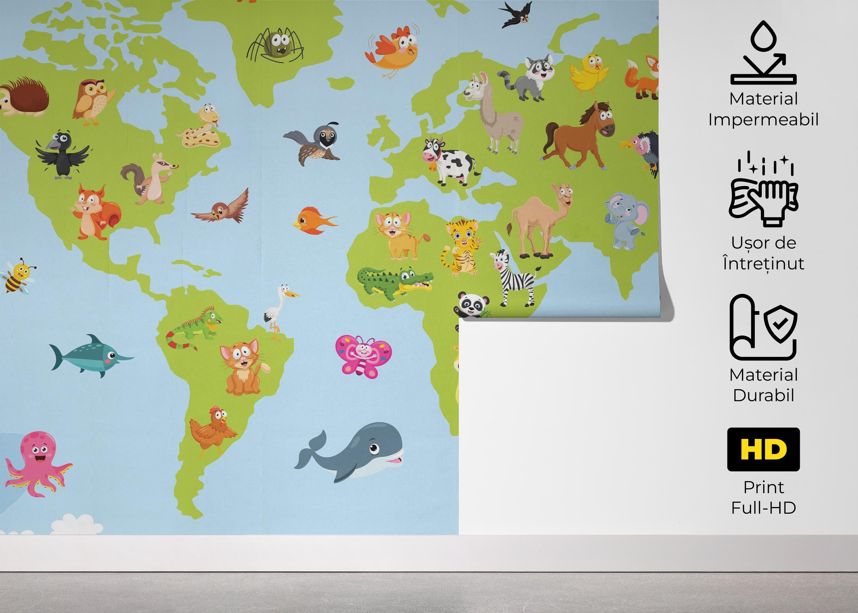 Animal World Map mockup 5