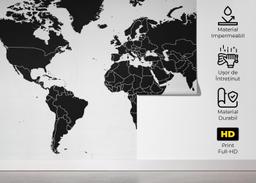 Black World Map mockup 5