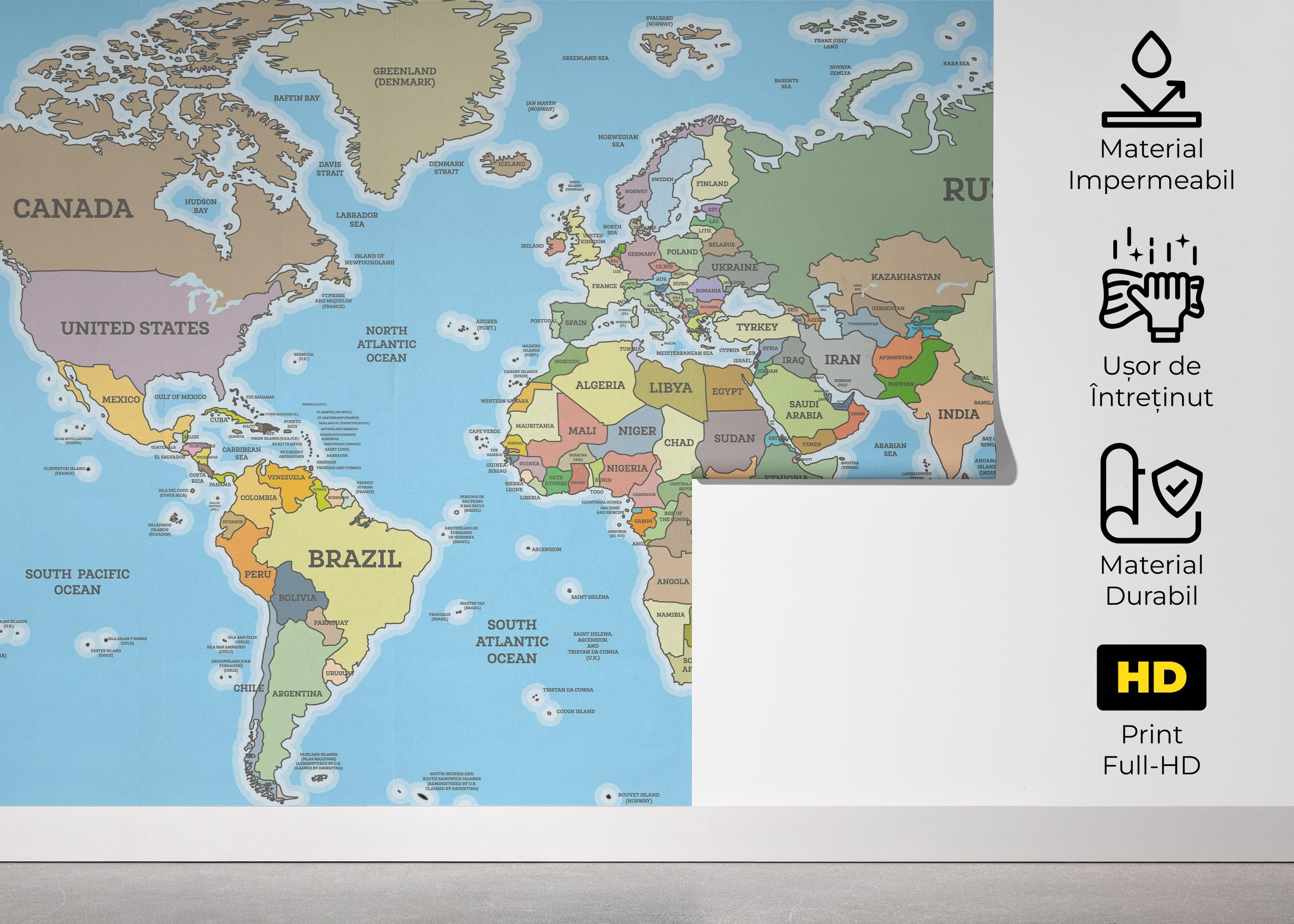 Highly Detailed Map mockup 5