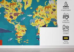Yellow Animal Map mockup 5
