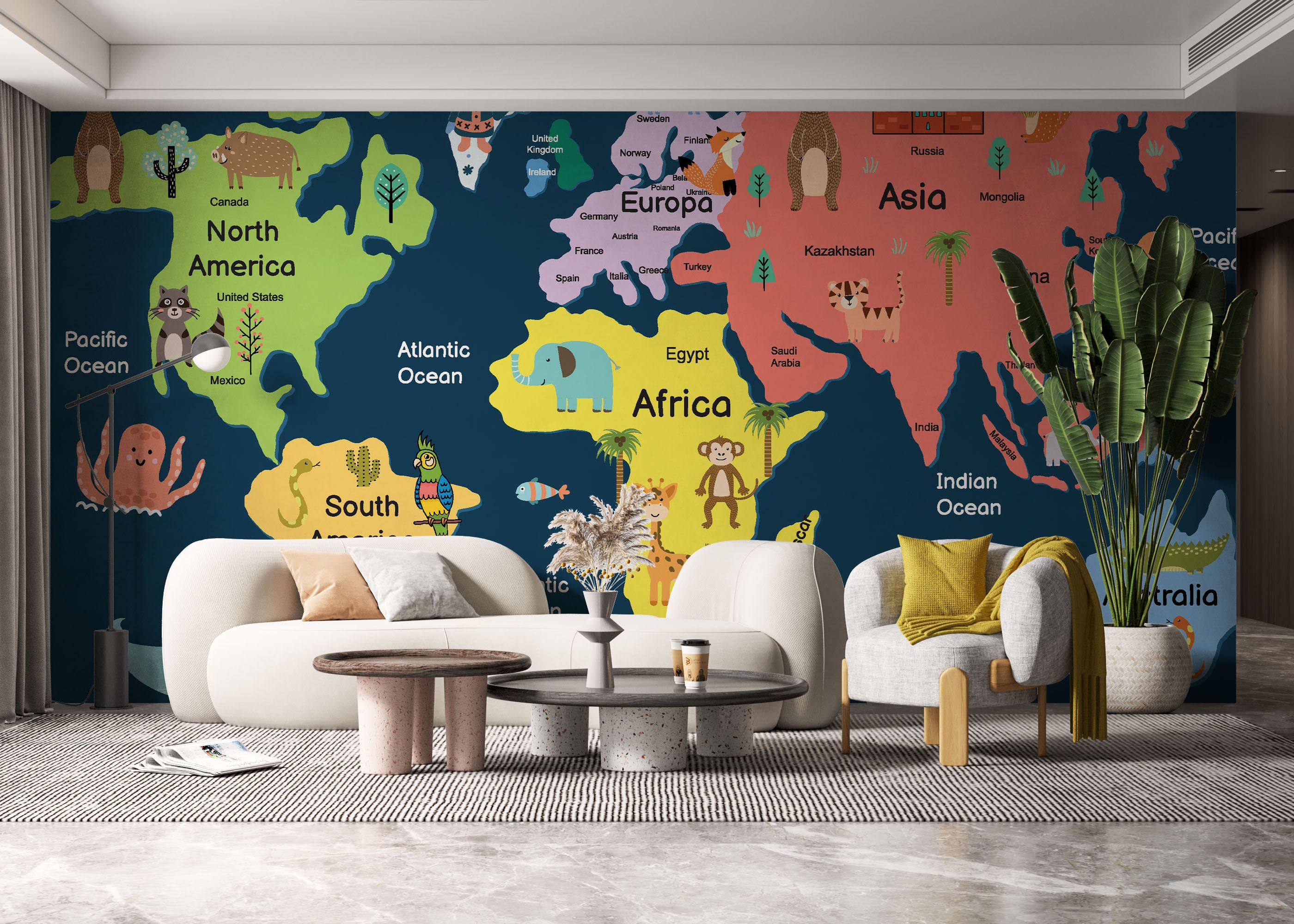 Cute Map Art mockup 6