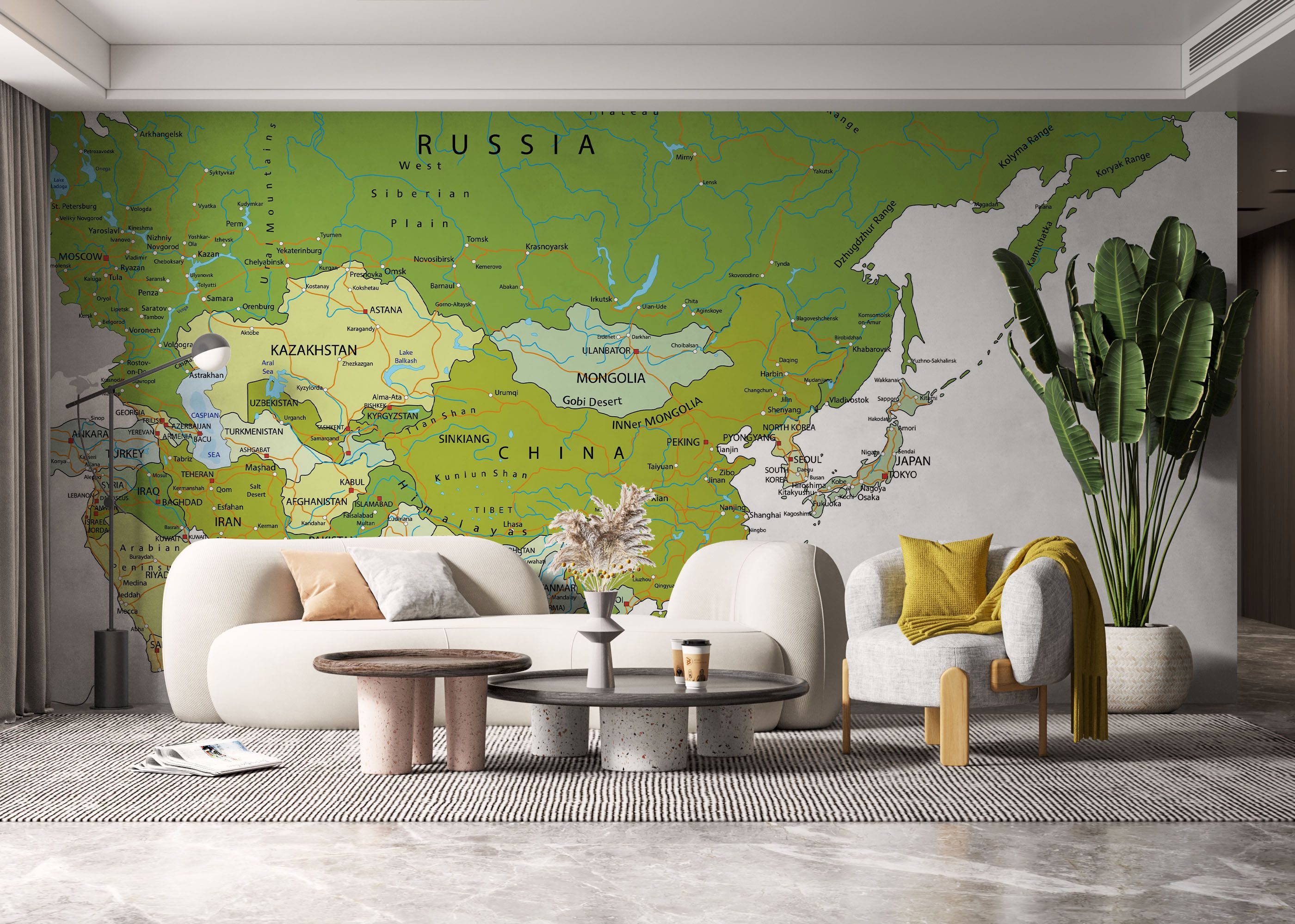 Green Asia Map mockup 6
