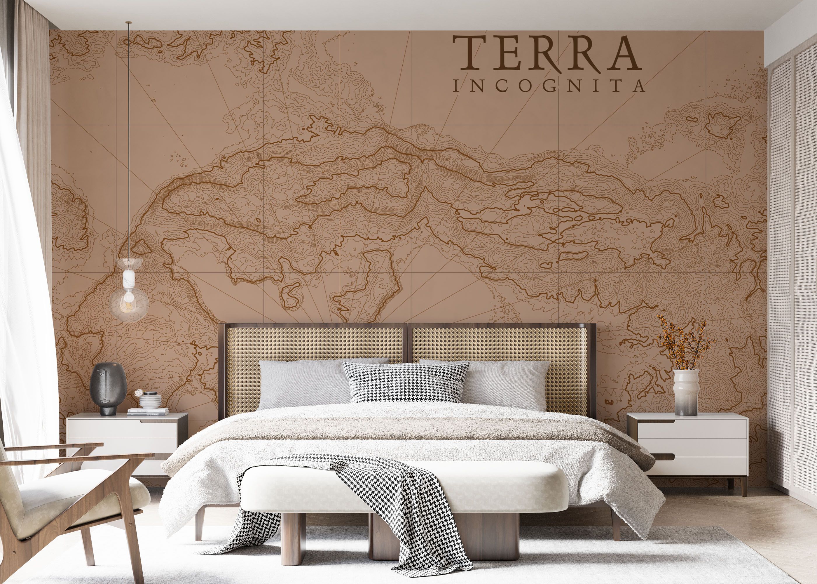 Brown Pink Map mockup 7