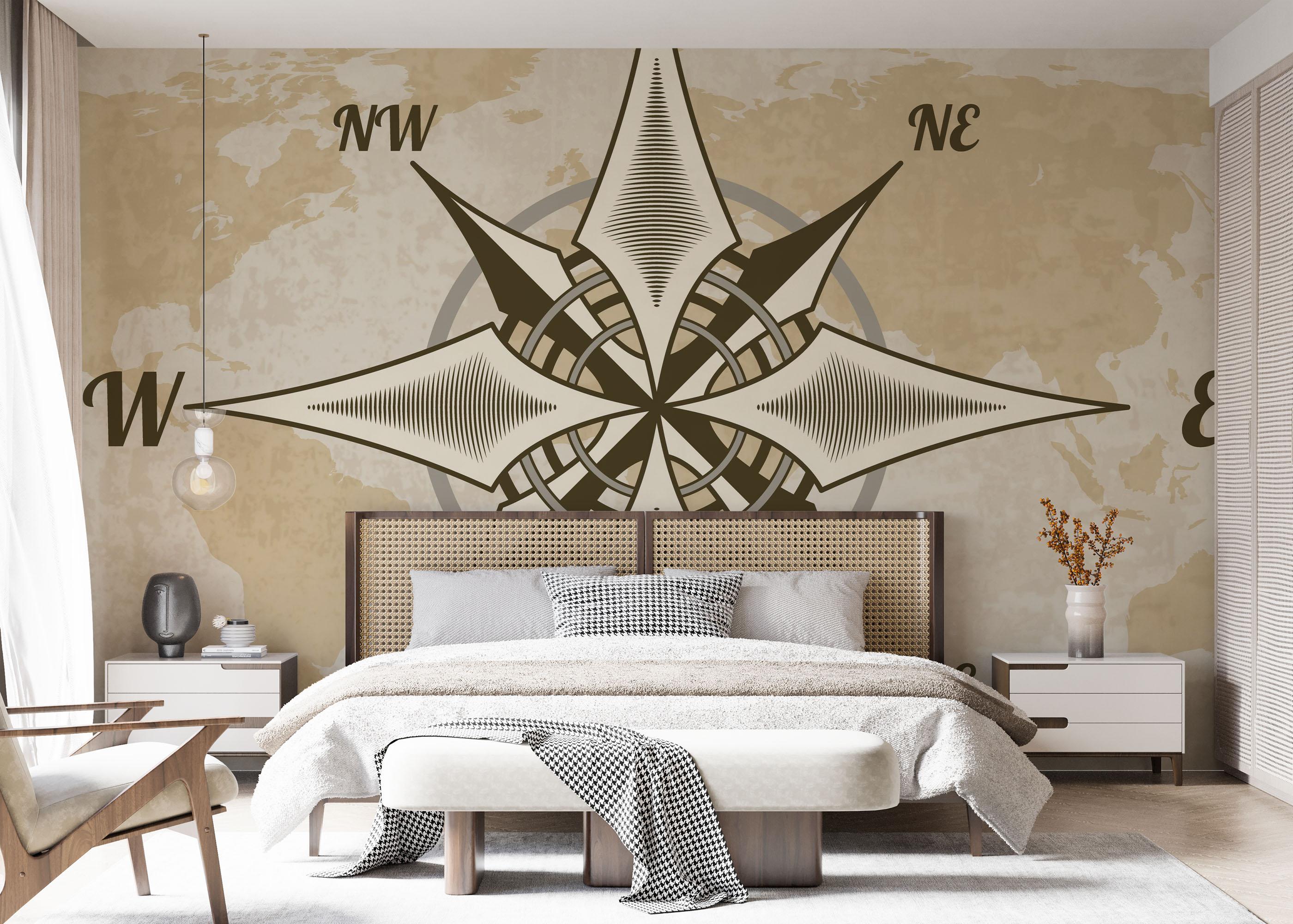 Fototapet Compass Design mockup 7