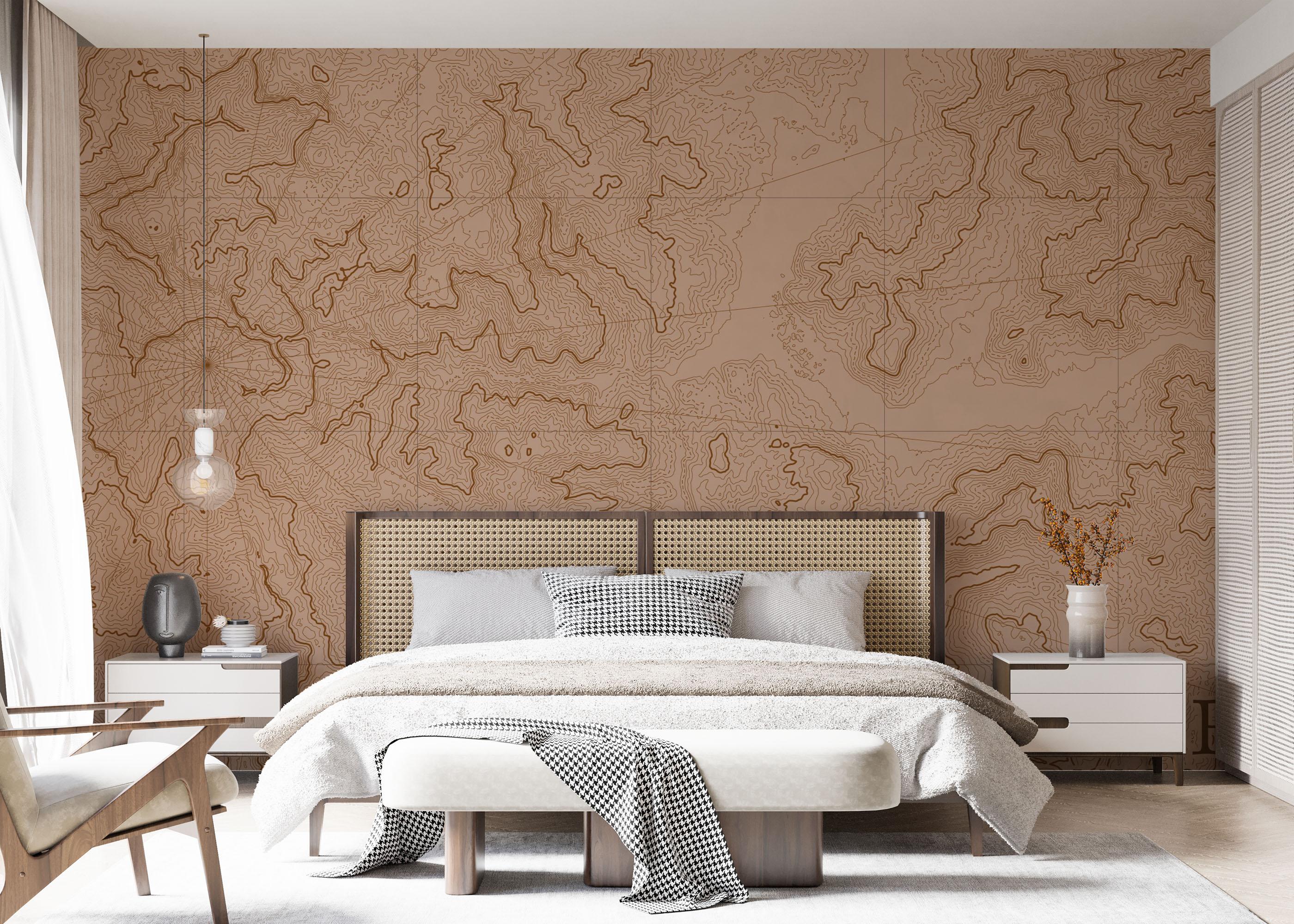 Fototapet Cool Old Map mockup 7