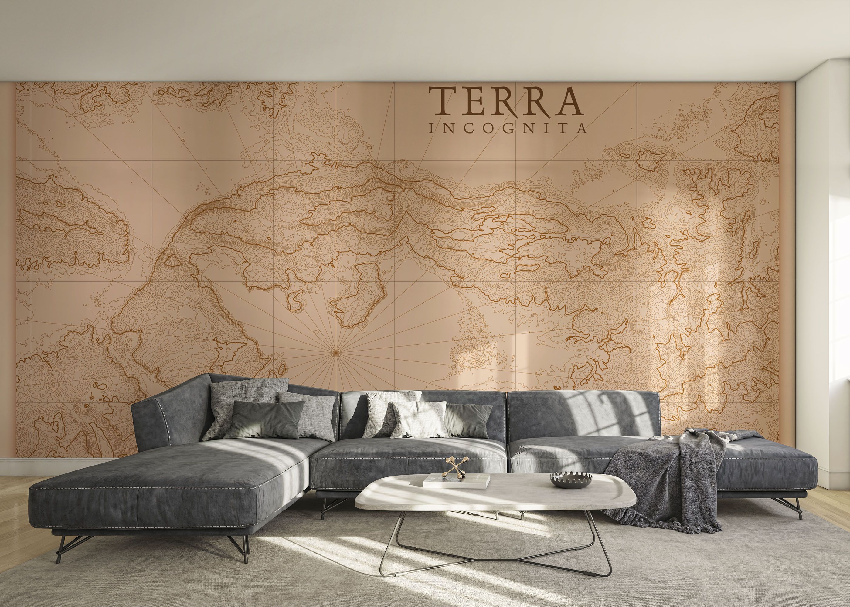 Brown Pink Map mockup 0