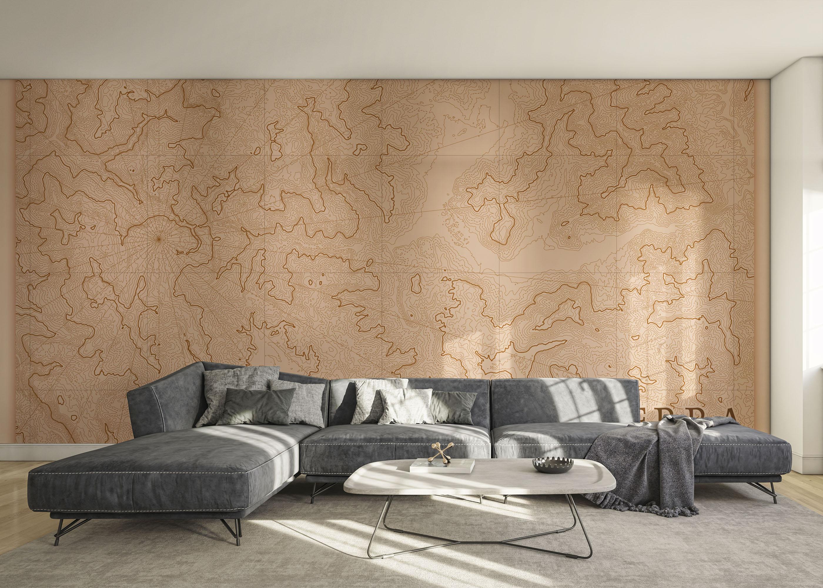 Fototapet Cool Old Map mockup 0