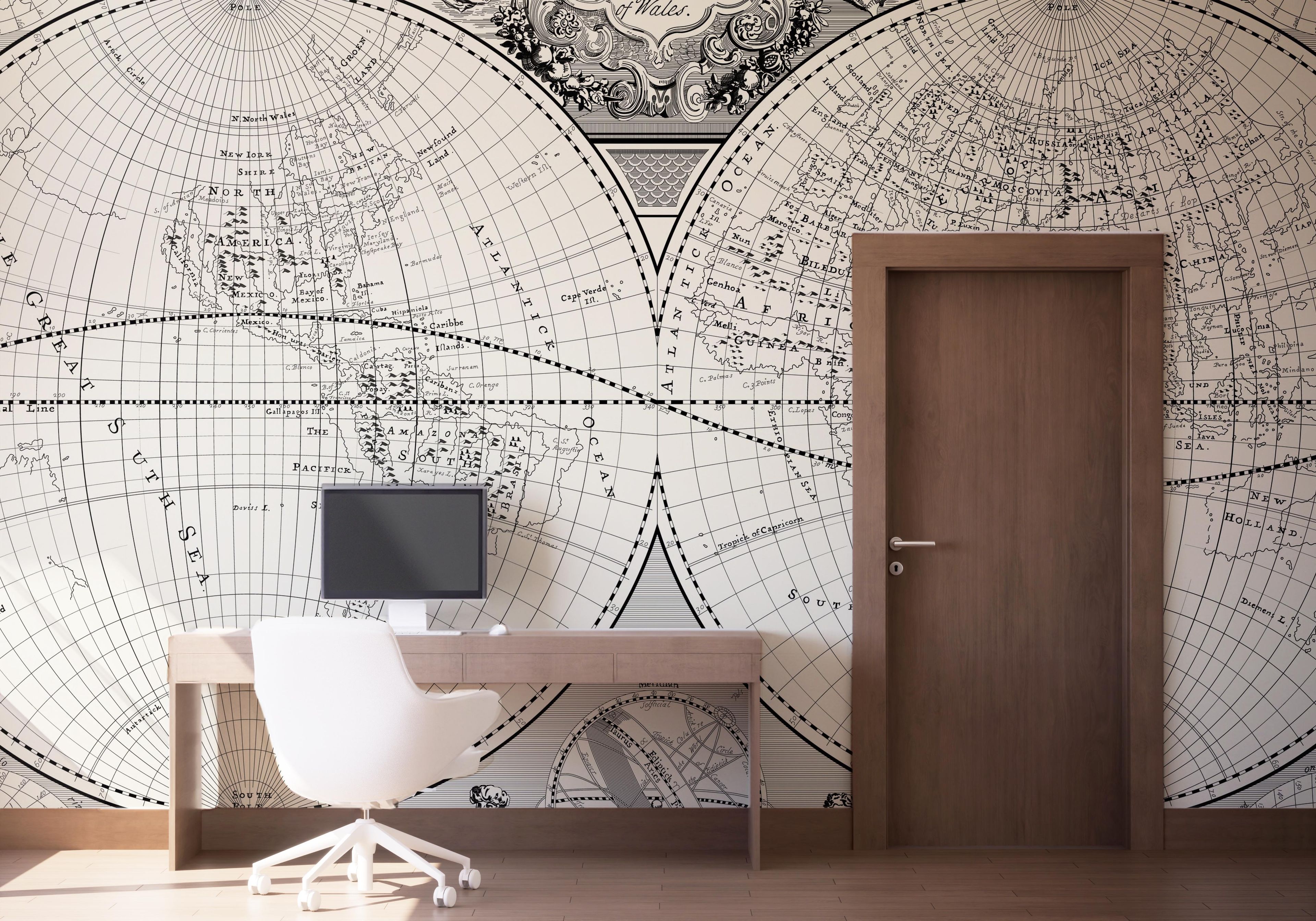 Black Old Map mockup 1