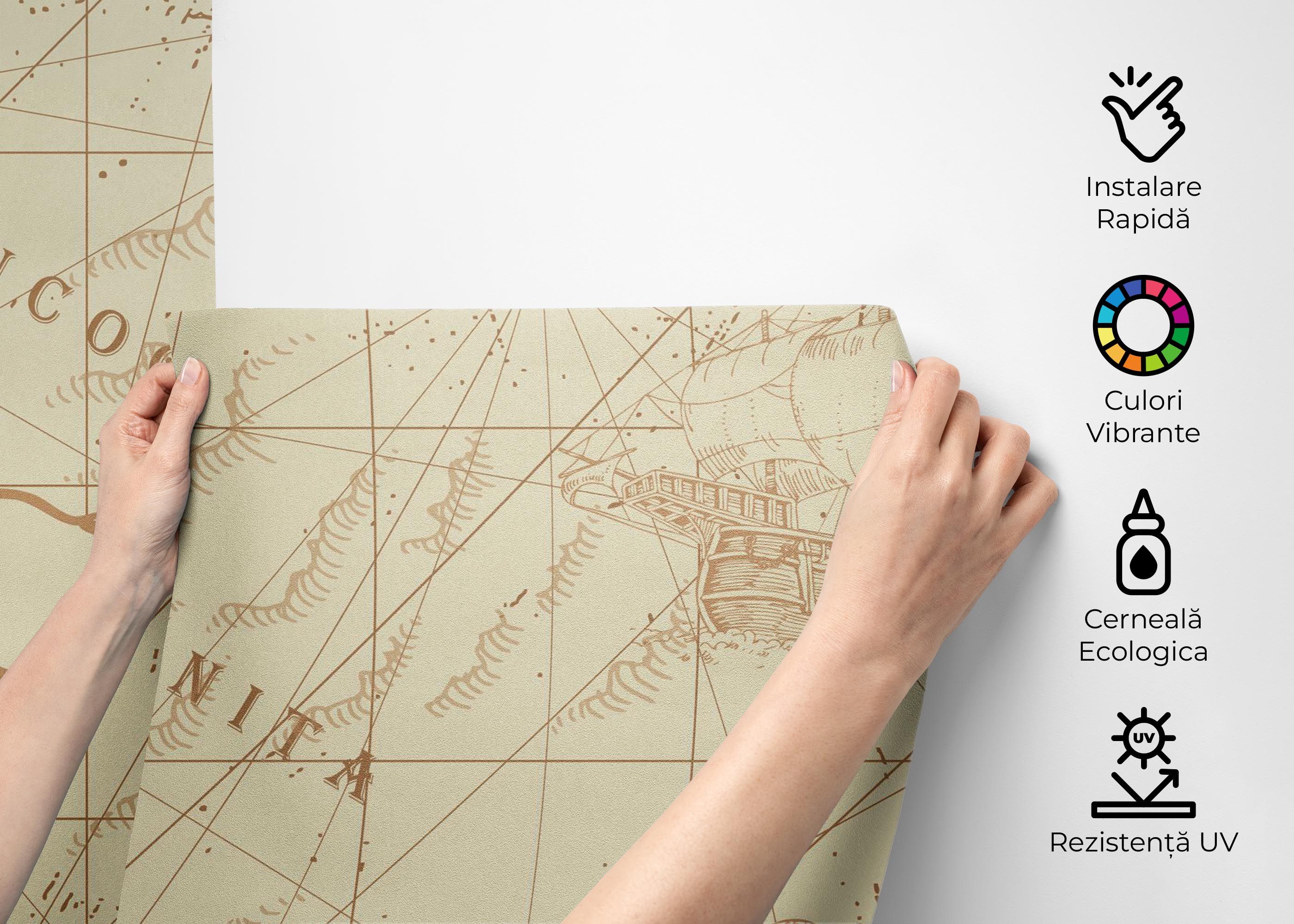 Ancient Cream Map mockup 2