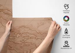 Brown Pink Map mockup 2