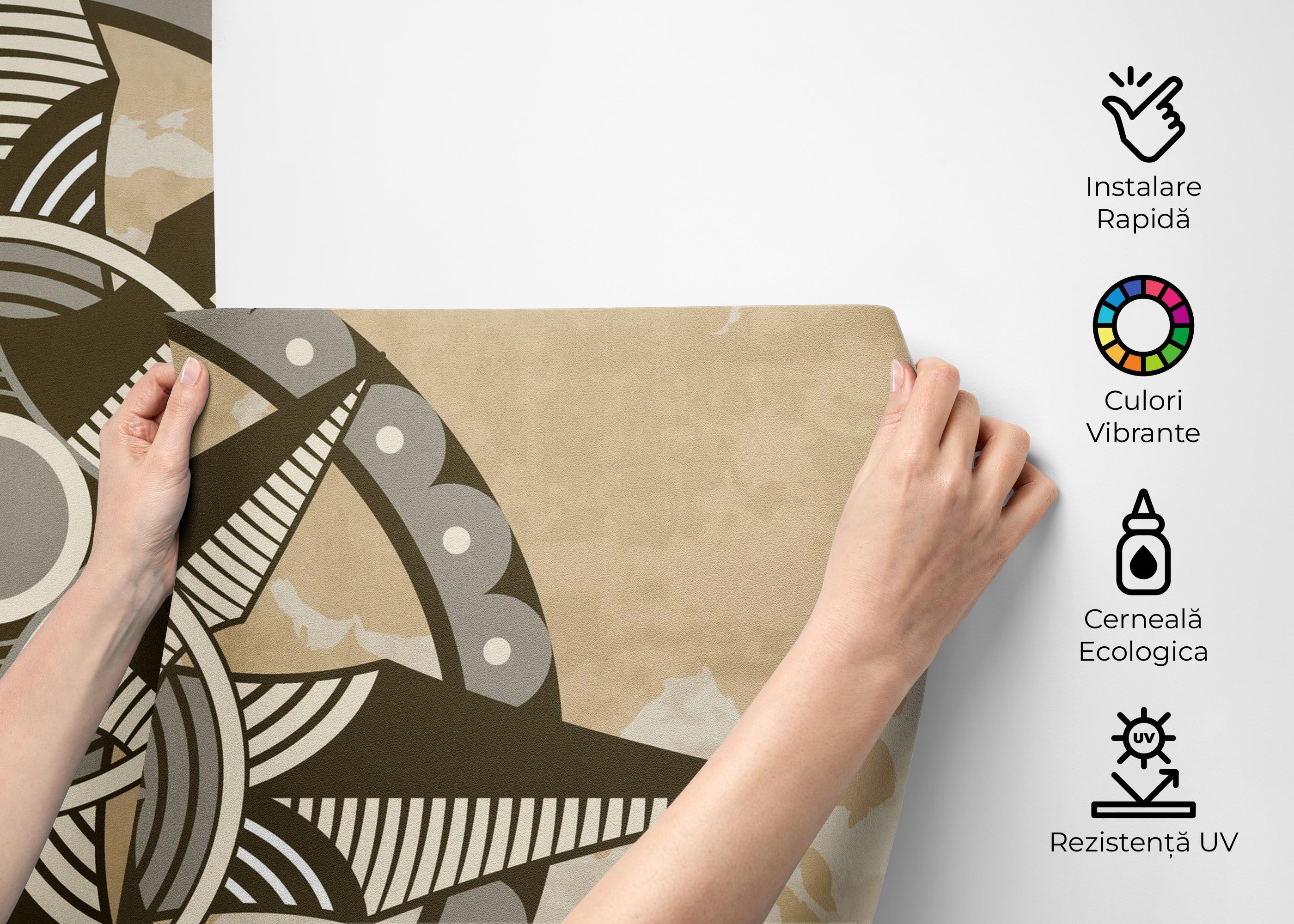 Fototapet Cool Compass mockup 2