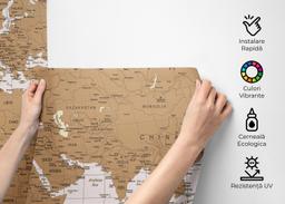 Cream Line Old Map mockup 2