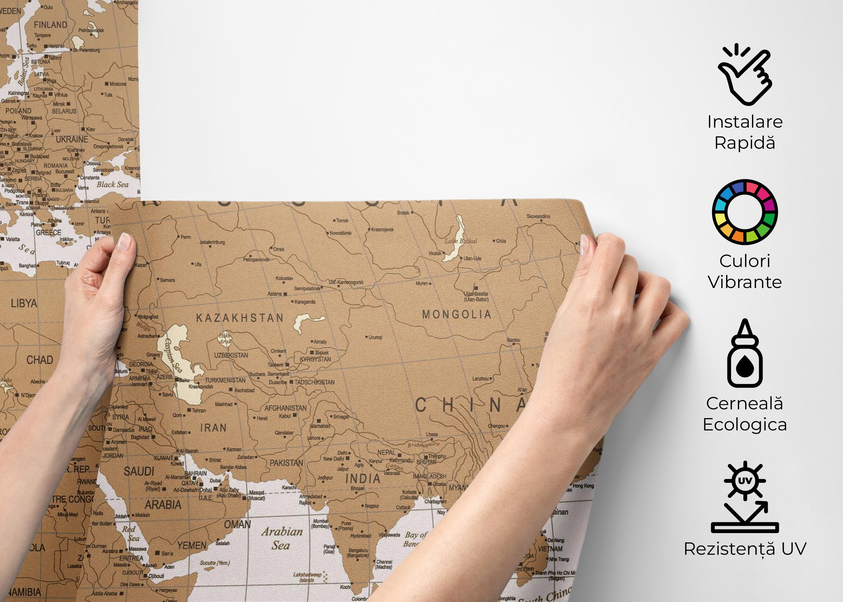 Cream White Map mockup 2