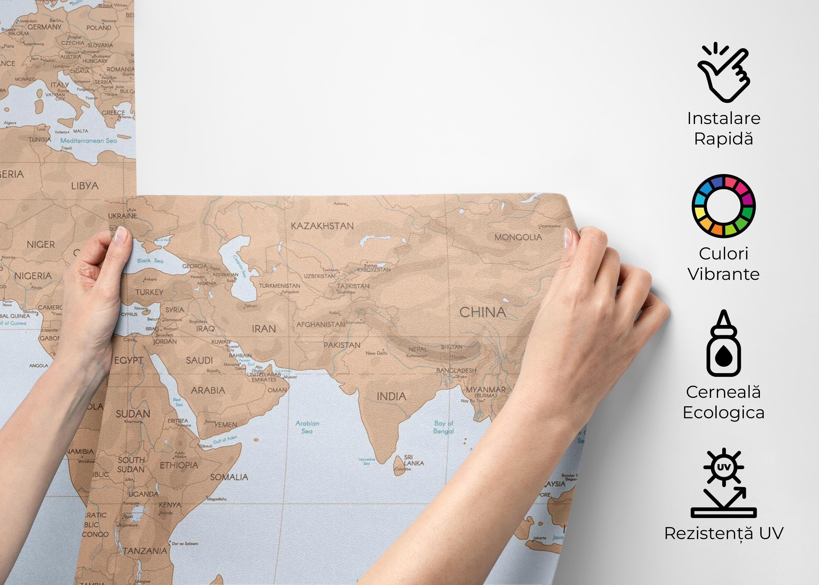 Dark Cream Map mockup 2