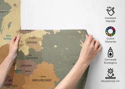 Europe Vintage Map mockup 2