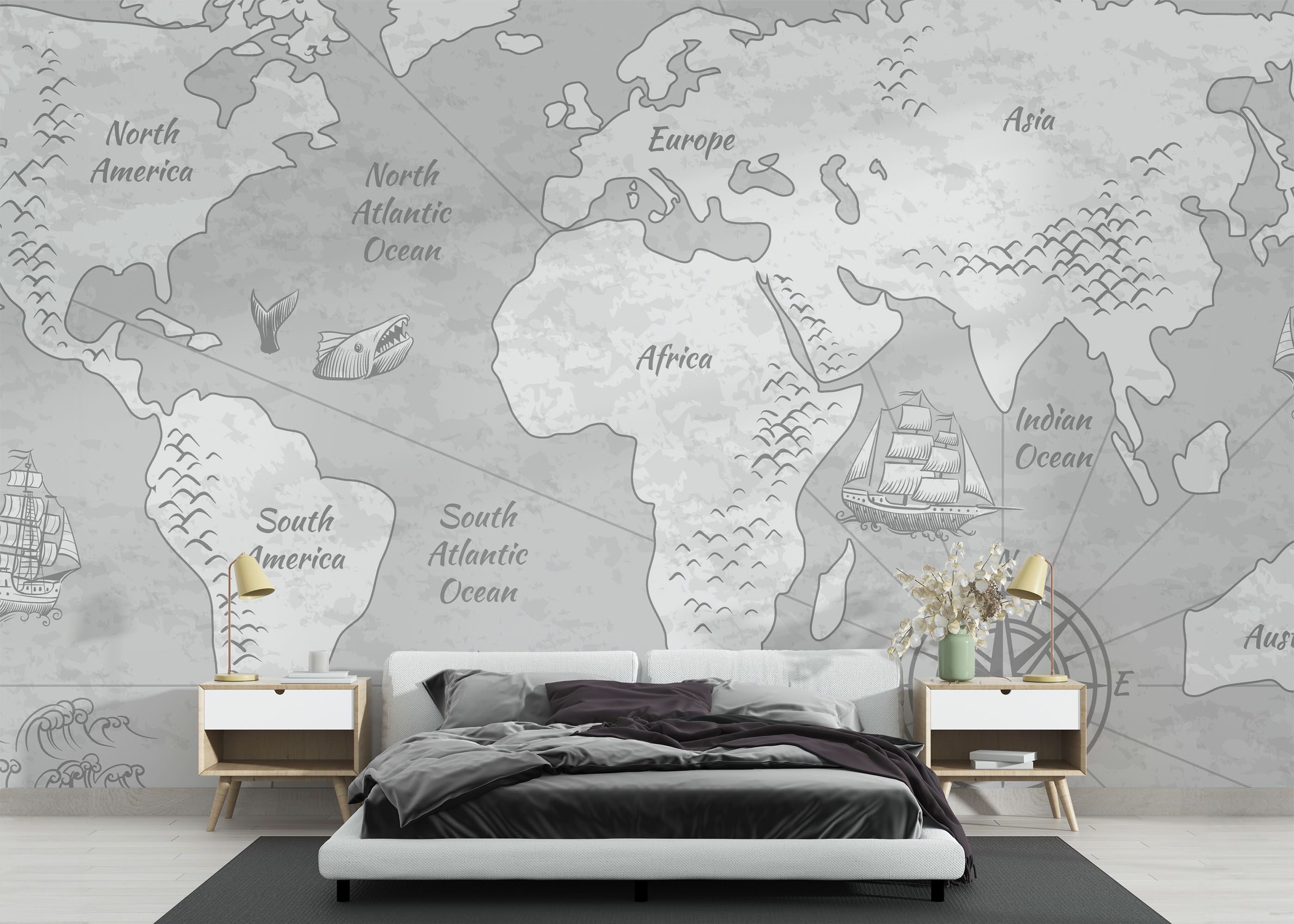 Light Grey Map mockup 3