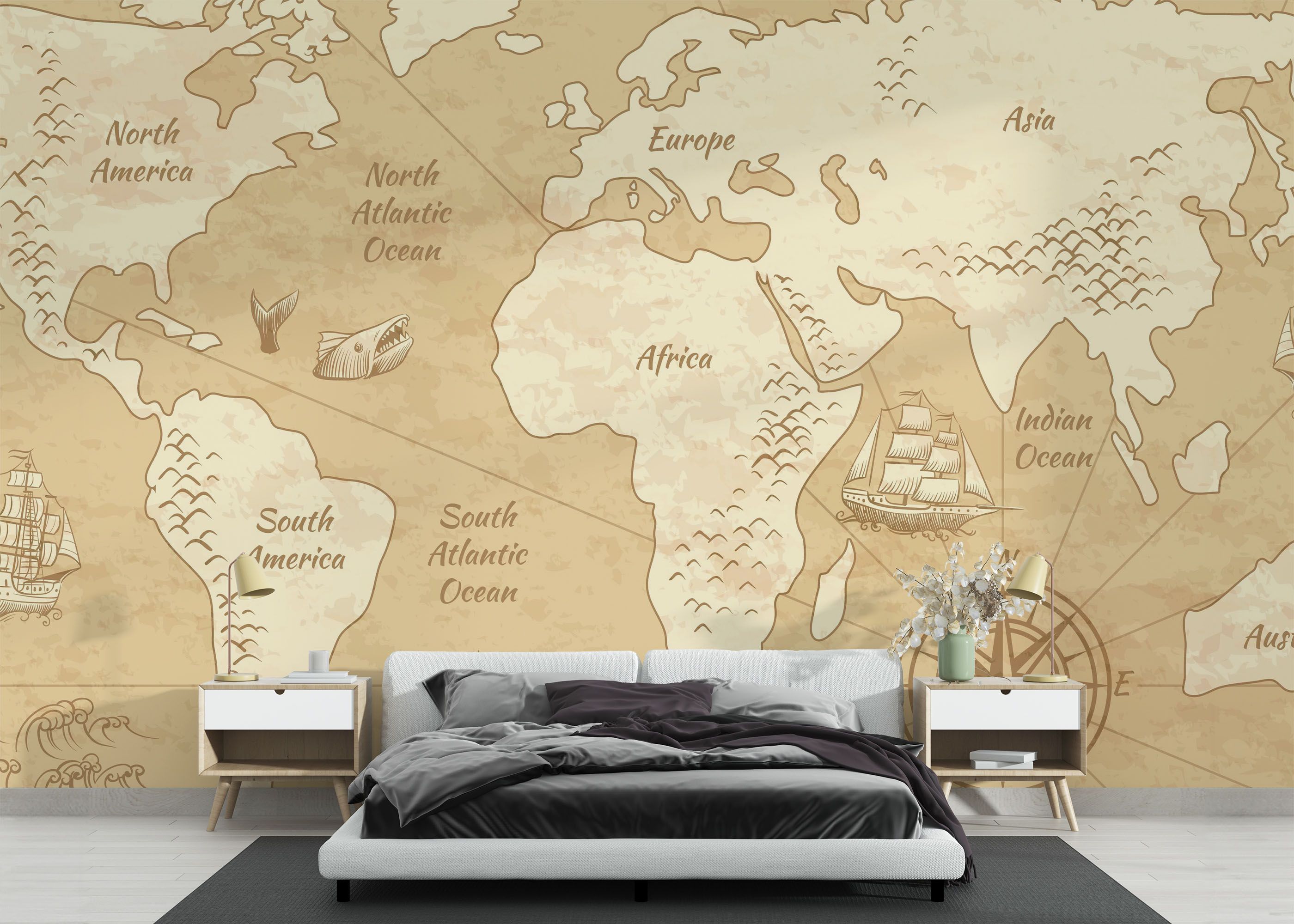 Map Old Cream mockup 3