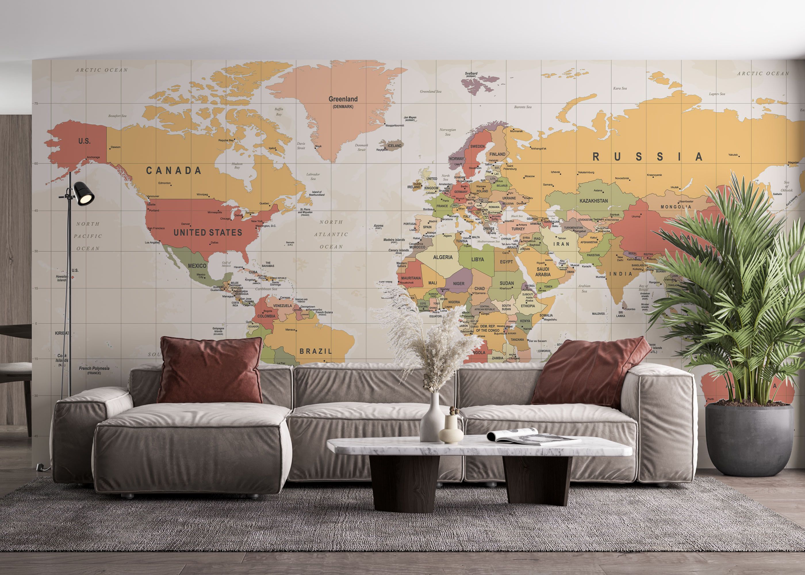 Colorful Old Map mockup 4