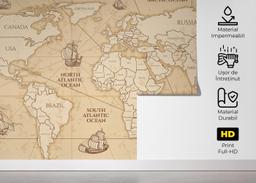 Boat Old Map mockup 5