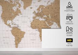 Cream White Map mockup 5