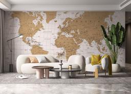 Cream Line Old Map mockup 6