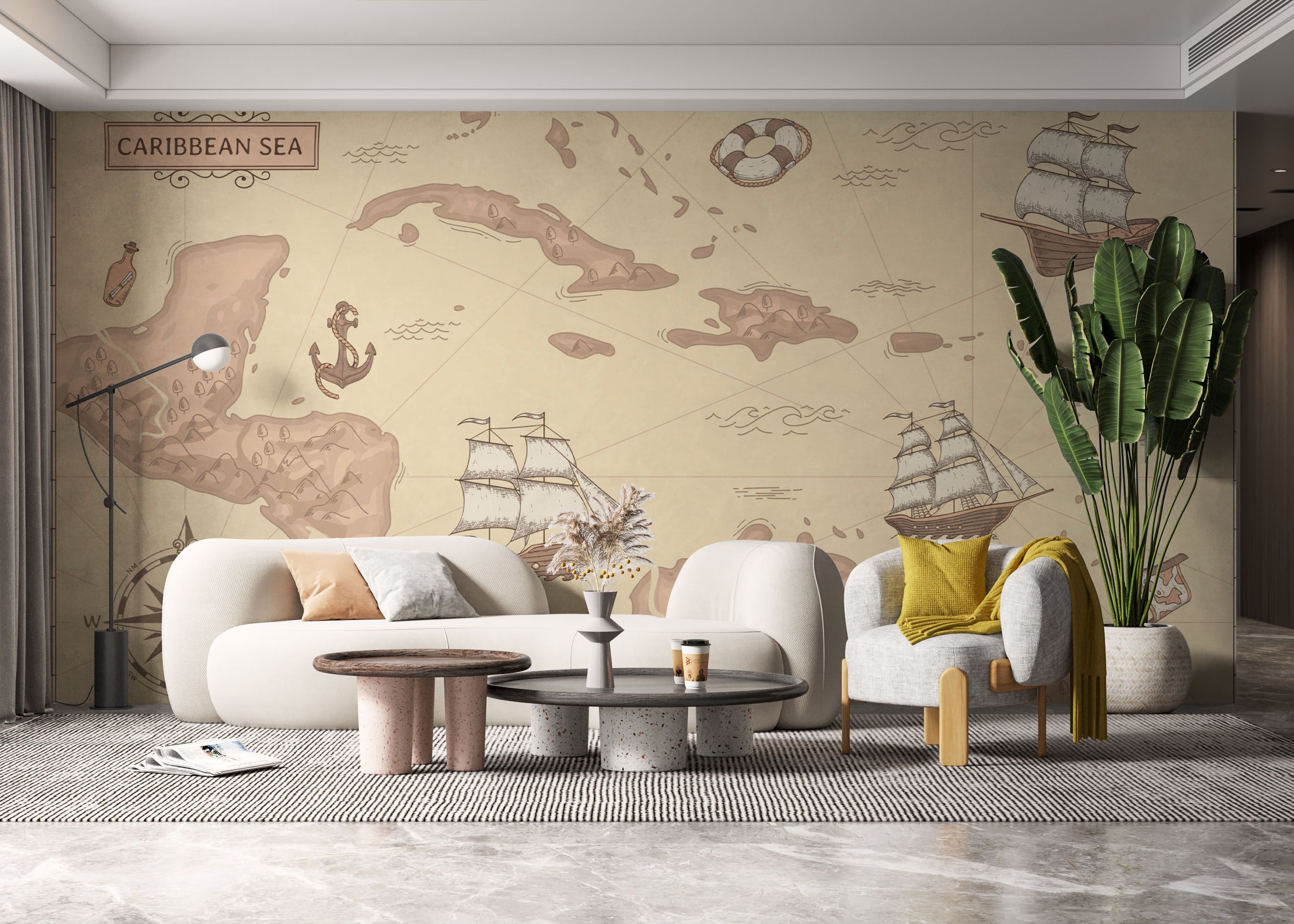 Light Pink Map mockup 6