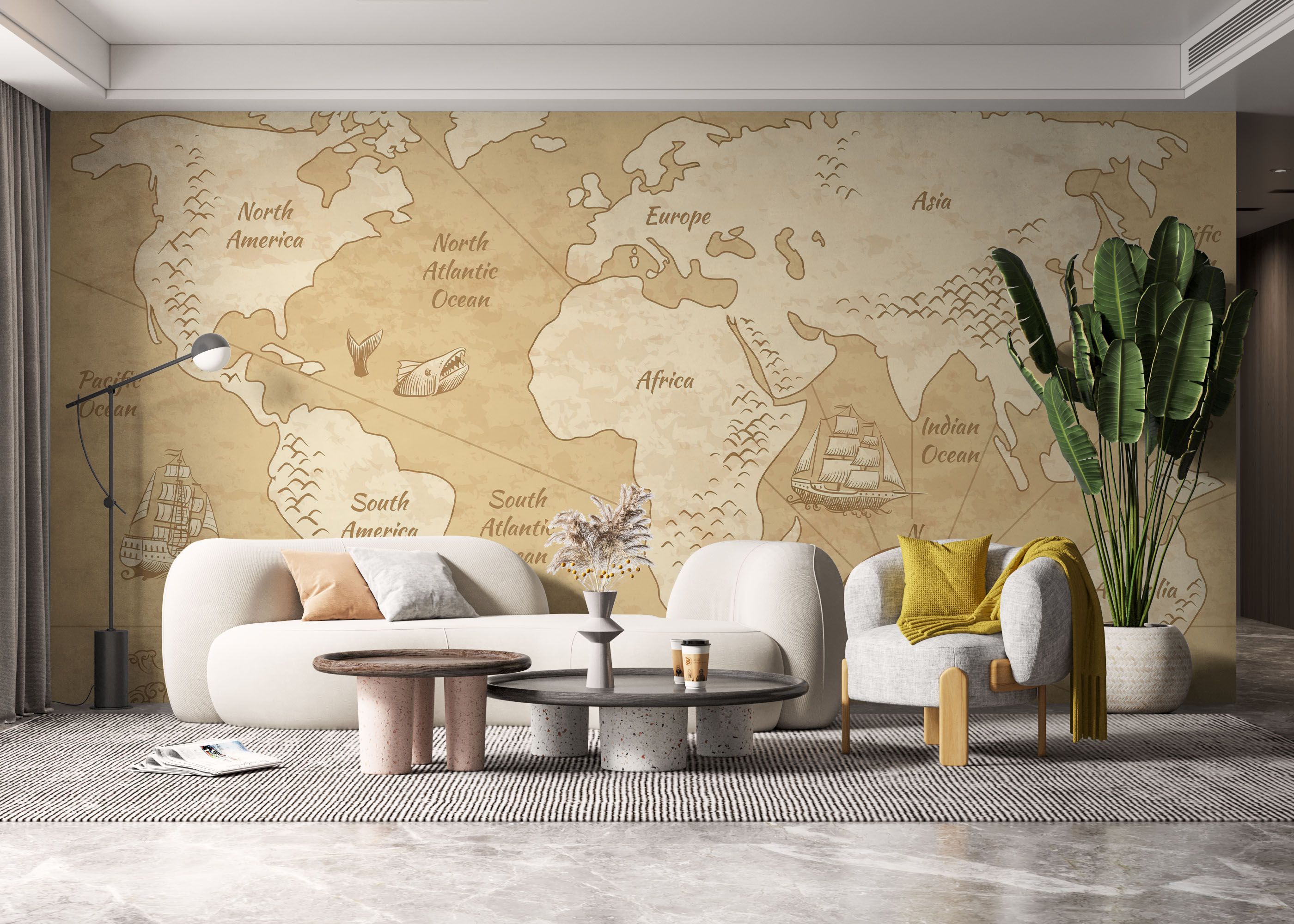 Map Old Cream mockup 6