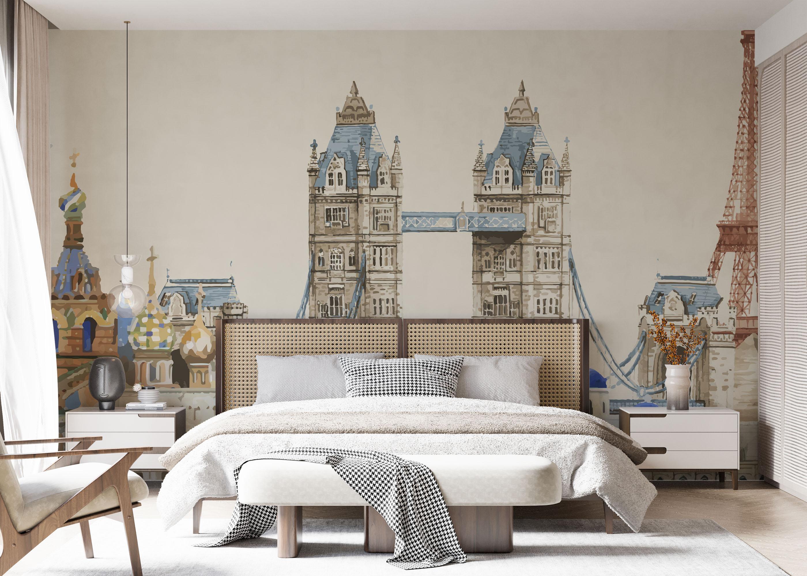 Fototapet Art Travel mockup 7