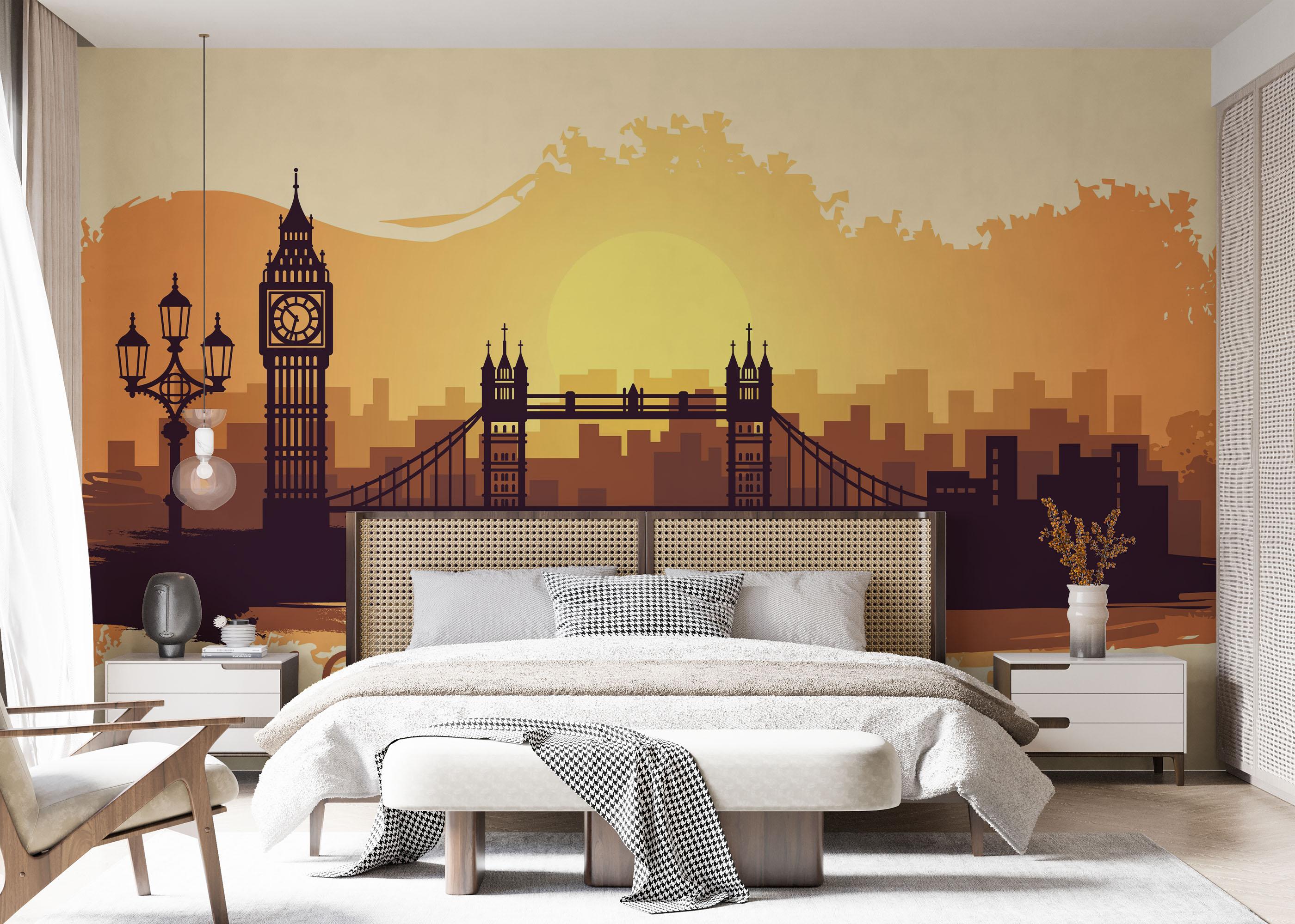 Fototapet Big Sun London mockup 7
