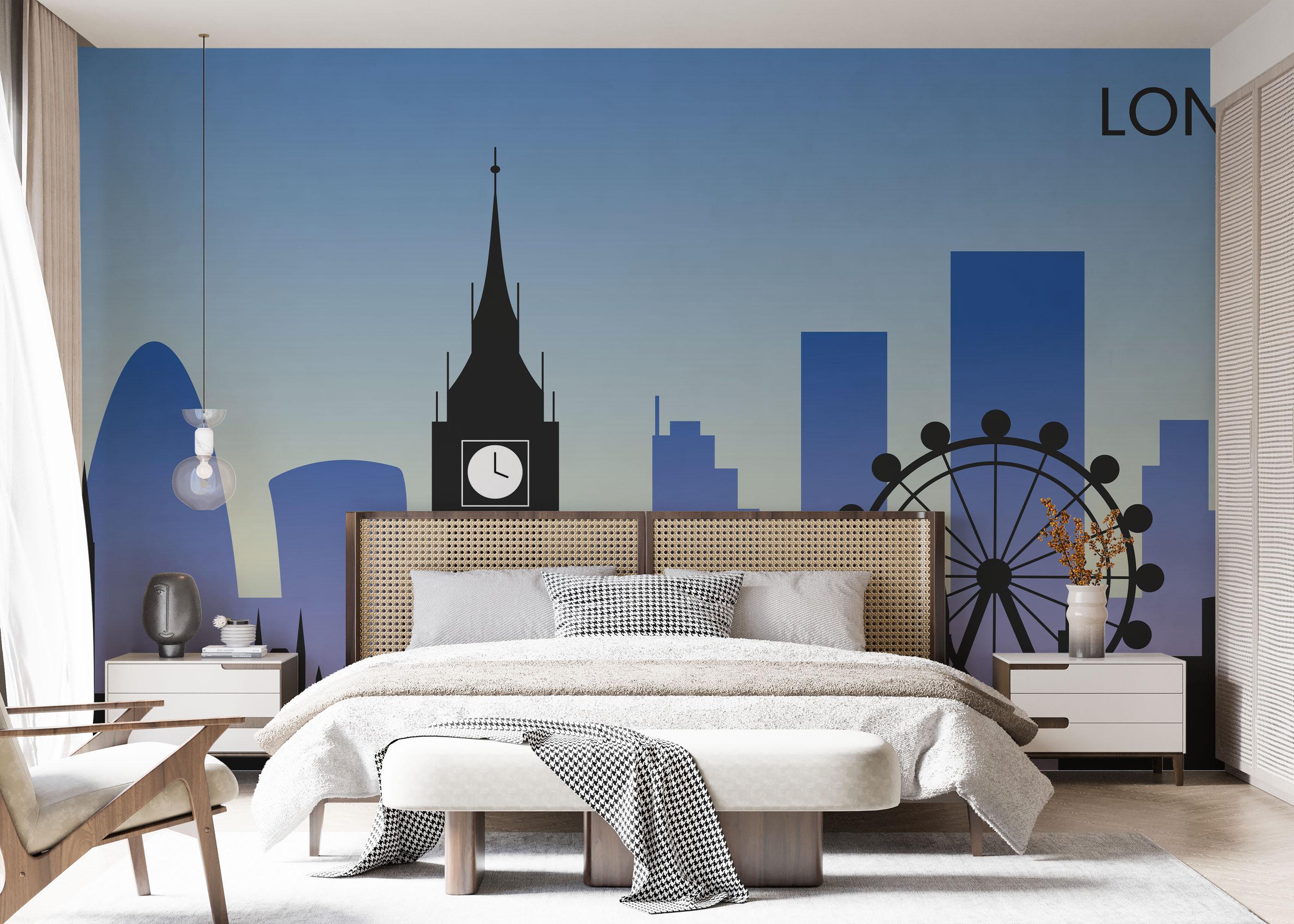 Fototapet Blue Sky London mockup 7