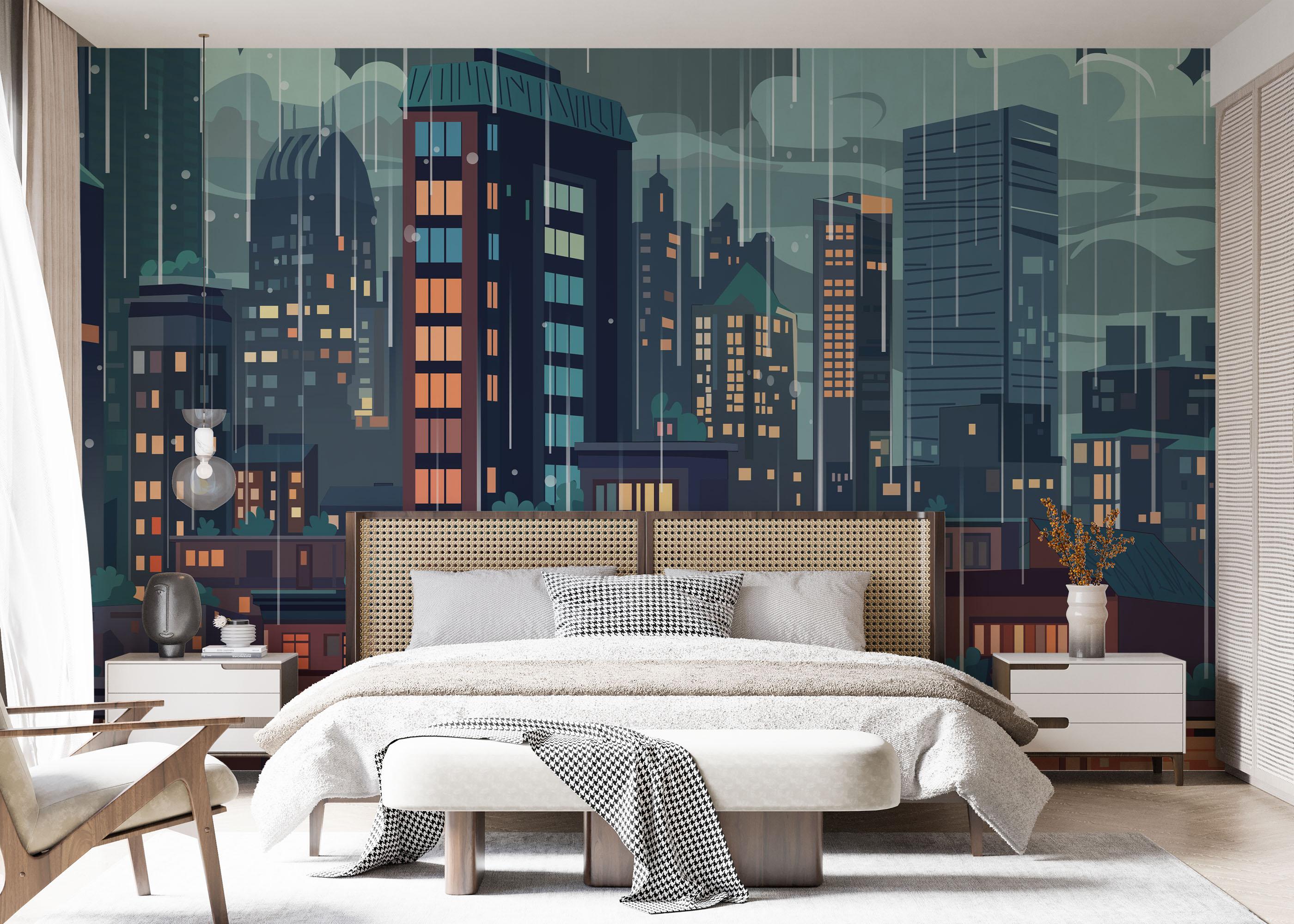 Fototapet England City Art mockup 7