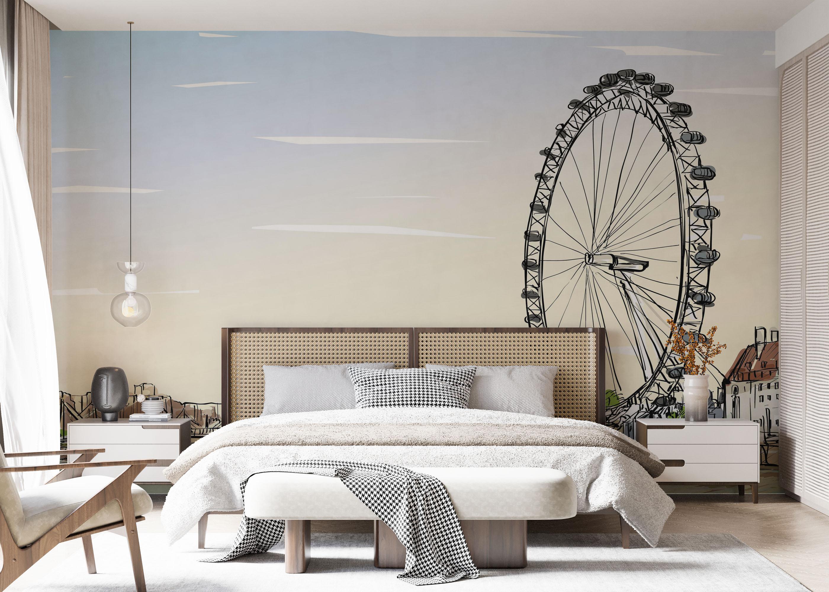 Fototapet Fun View Sketch mockup 7