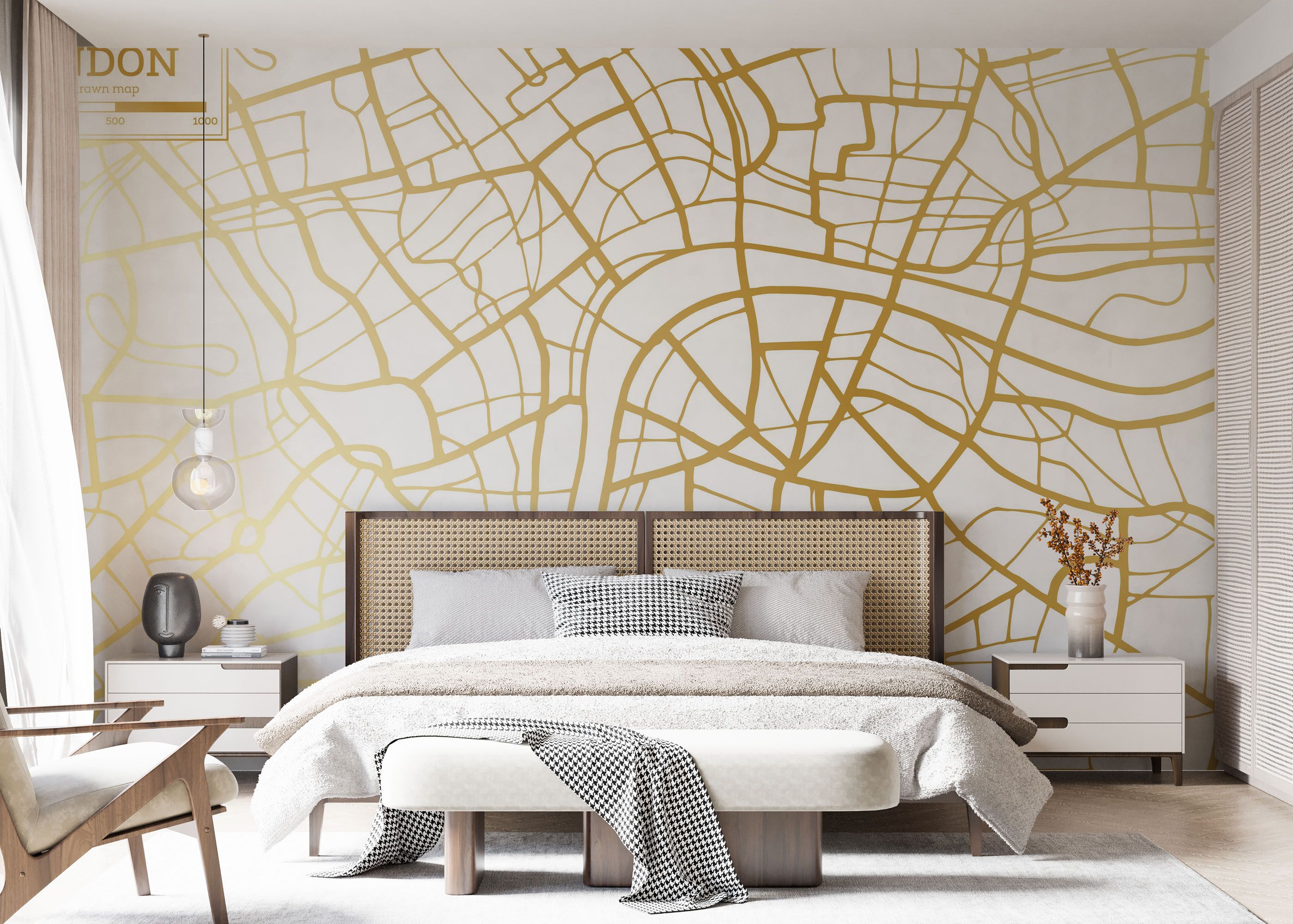 Gold London Map mockup 7