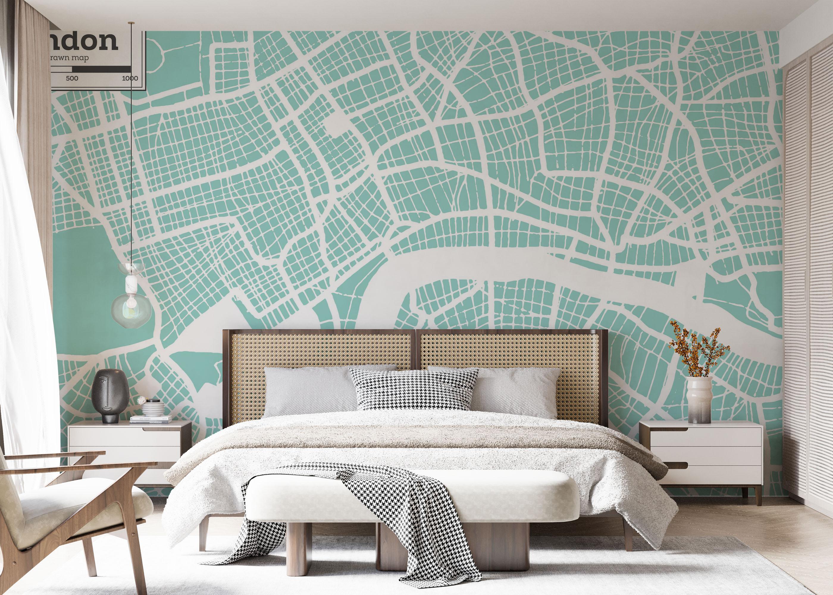 Fototapet Light Blue London mockup 7