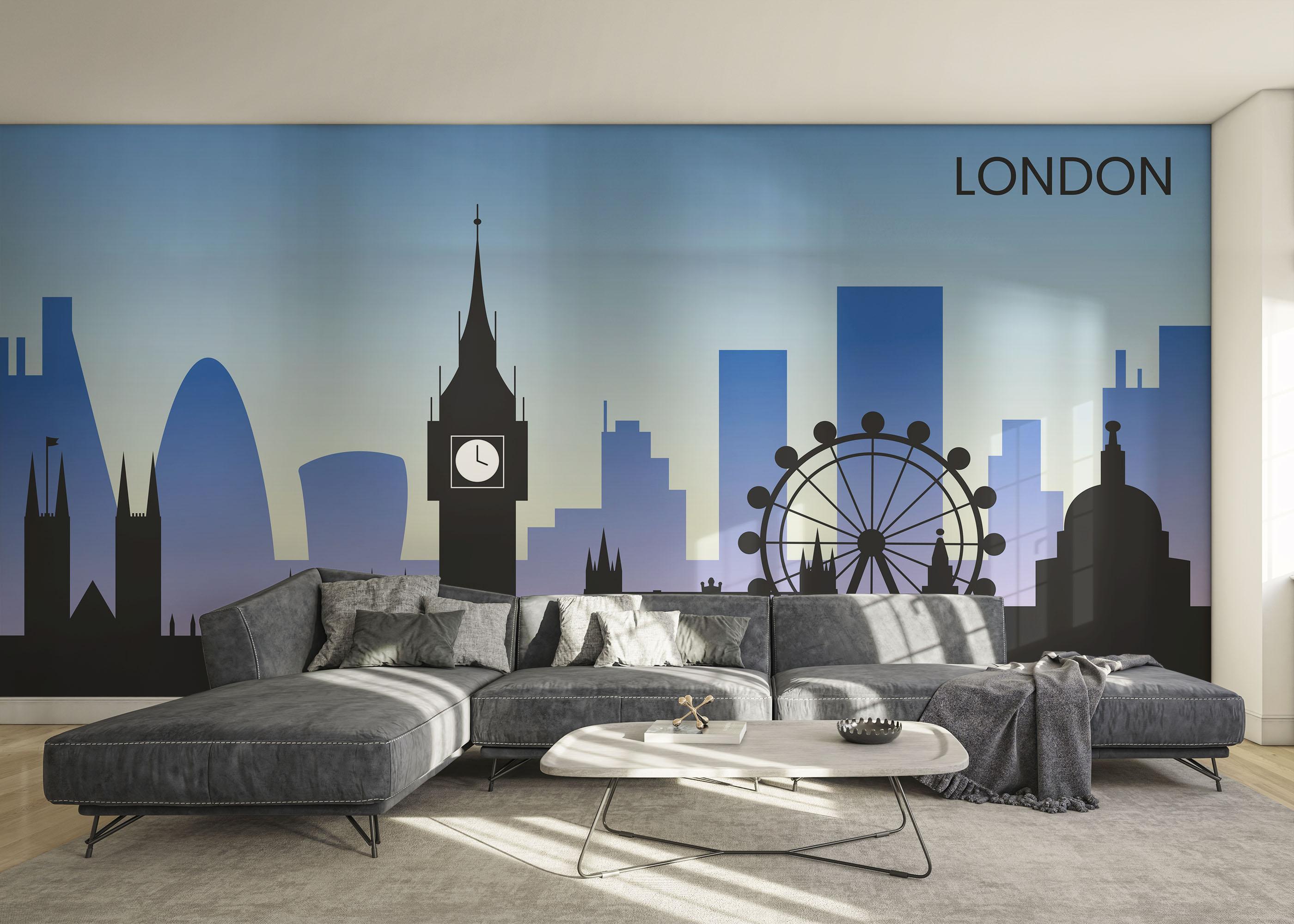Fototapet Blue Sky London mockup 0